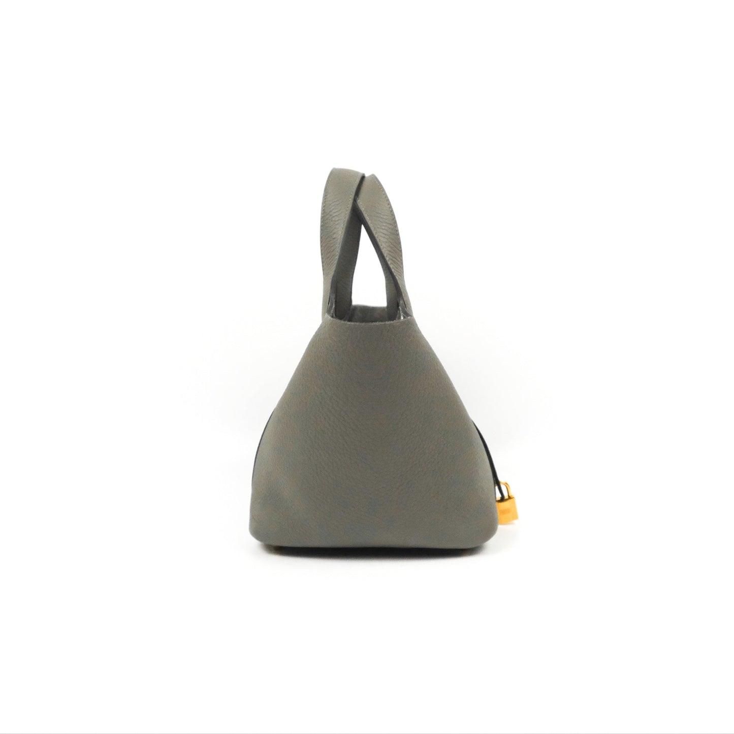 Hermès Picotin Lock 18 Gris Meyer 0L Taurillon Clemence Gold Hardware