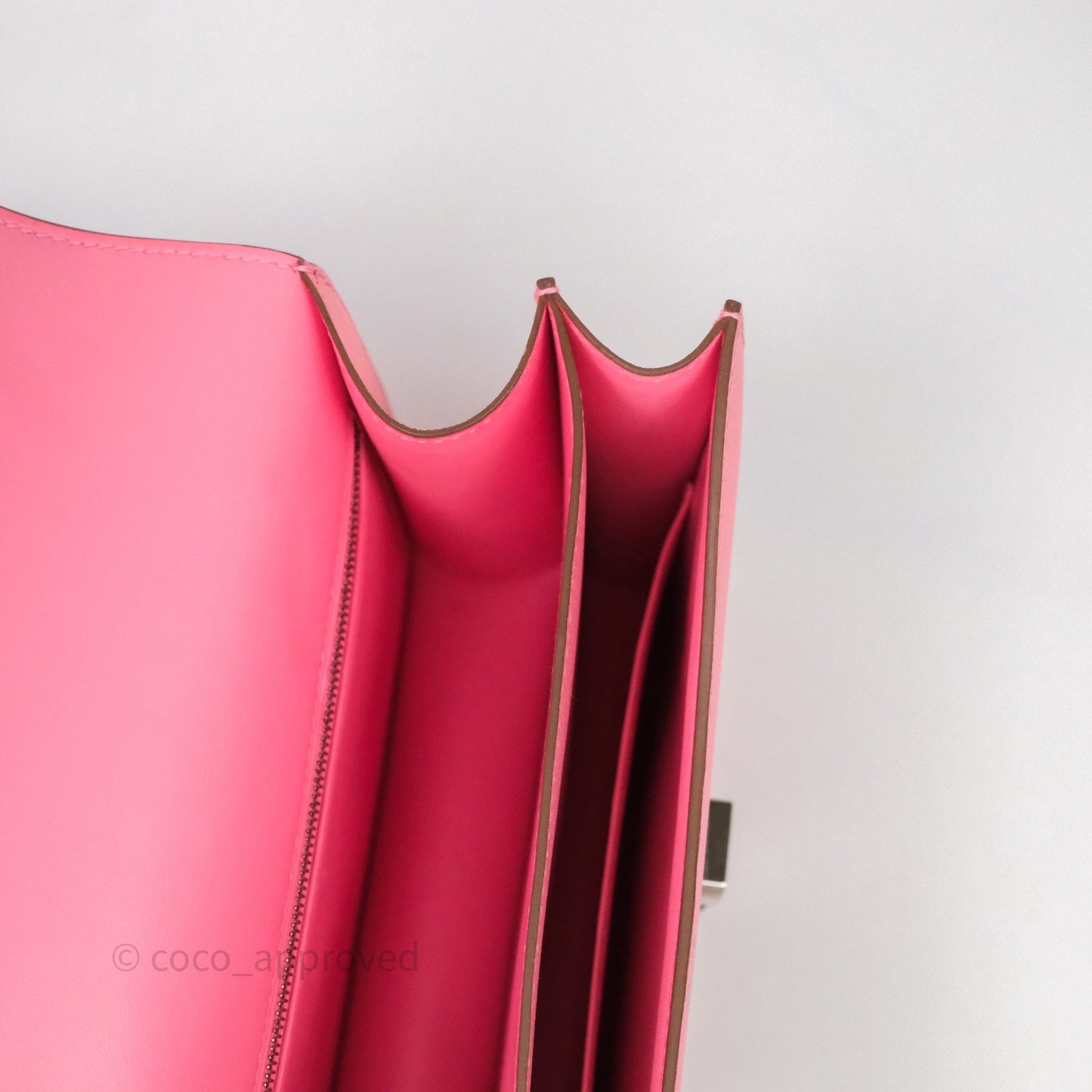Hermès Constance 24 Rose Confetti Epsom Palladium Hardware