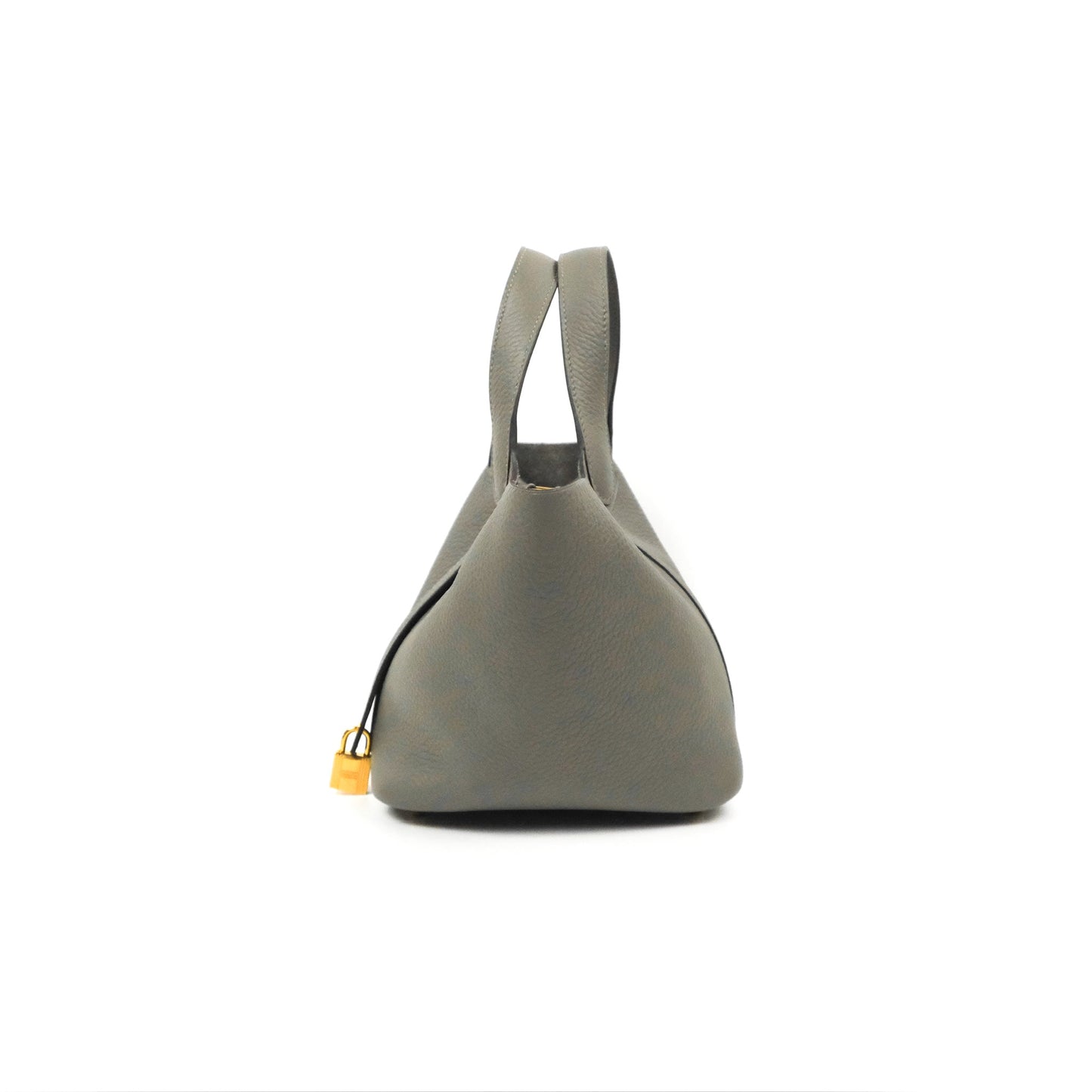 Hermès Picotin Lock 18 Gris Meyer 0L Taurillon Clemence Gold Hardware