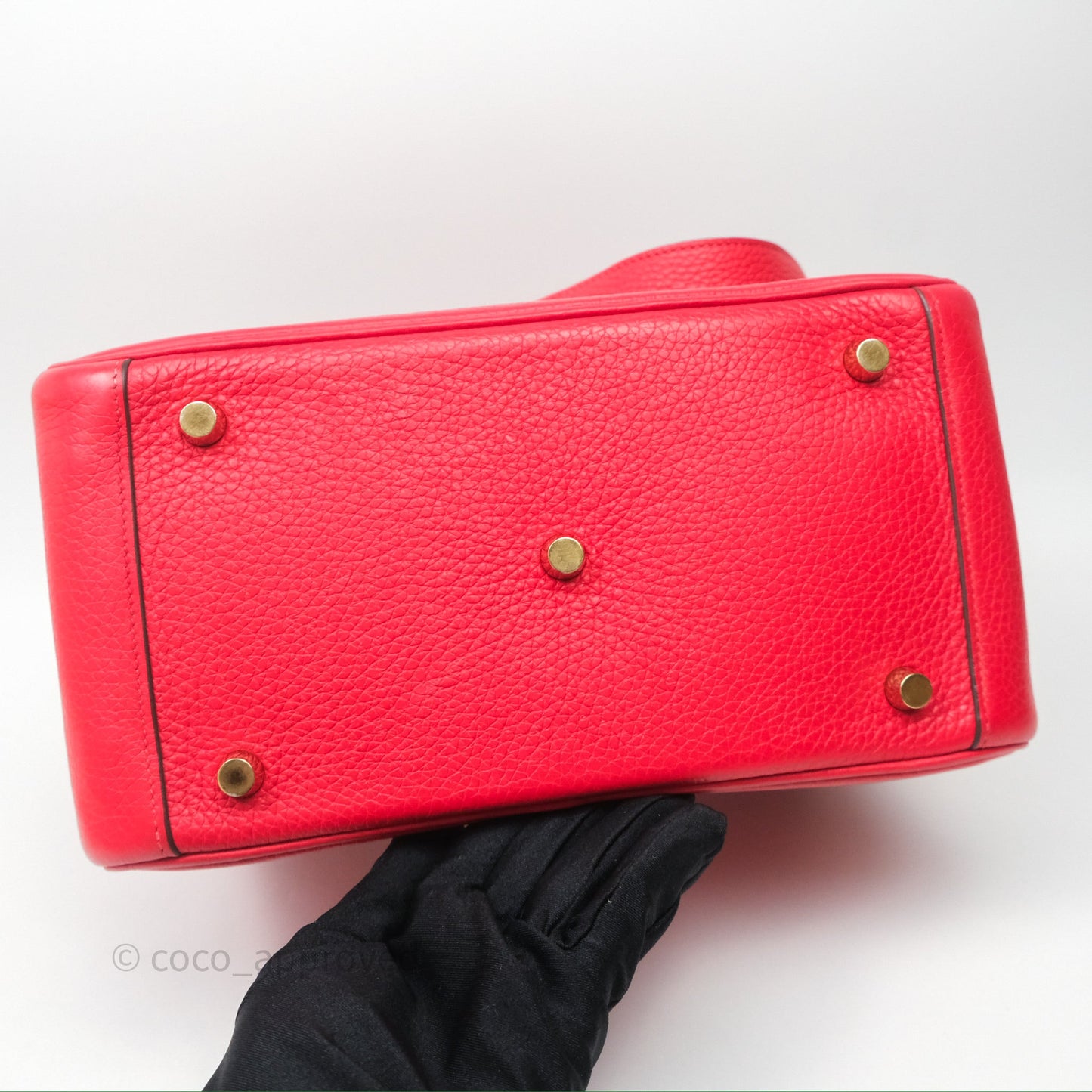Hermes Lindy 26 Rouge Tomate S5 Taurillon Clemence Gold Hardware