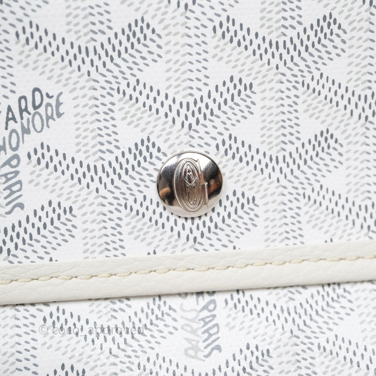 Goyard Goyardine White Sac Hardy PM