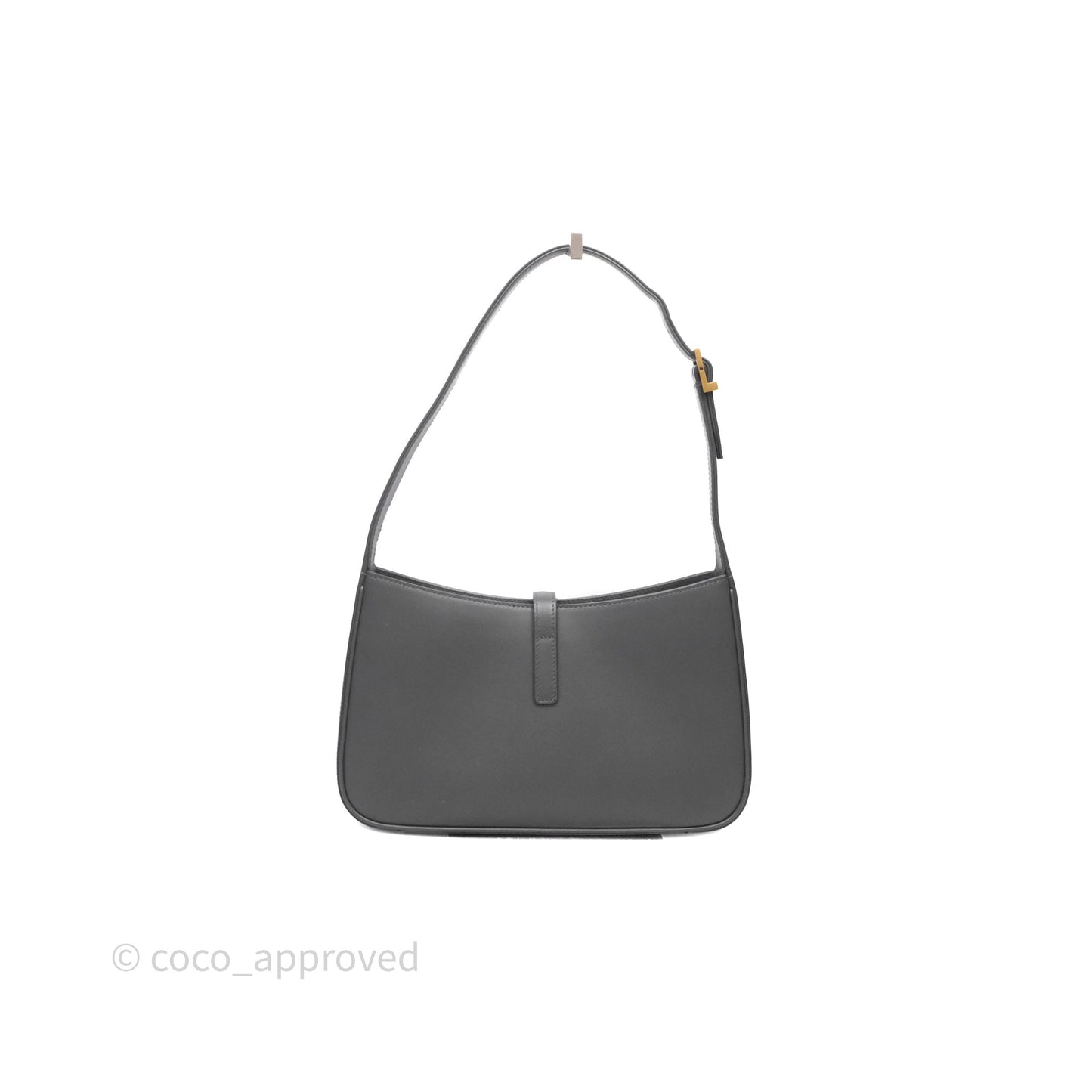 Saint Laurent ‘Le 5 a 7’ Hobo Bag Grey Smooth Calfskin
