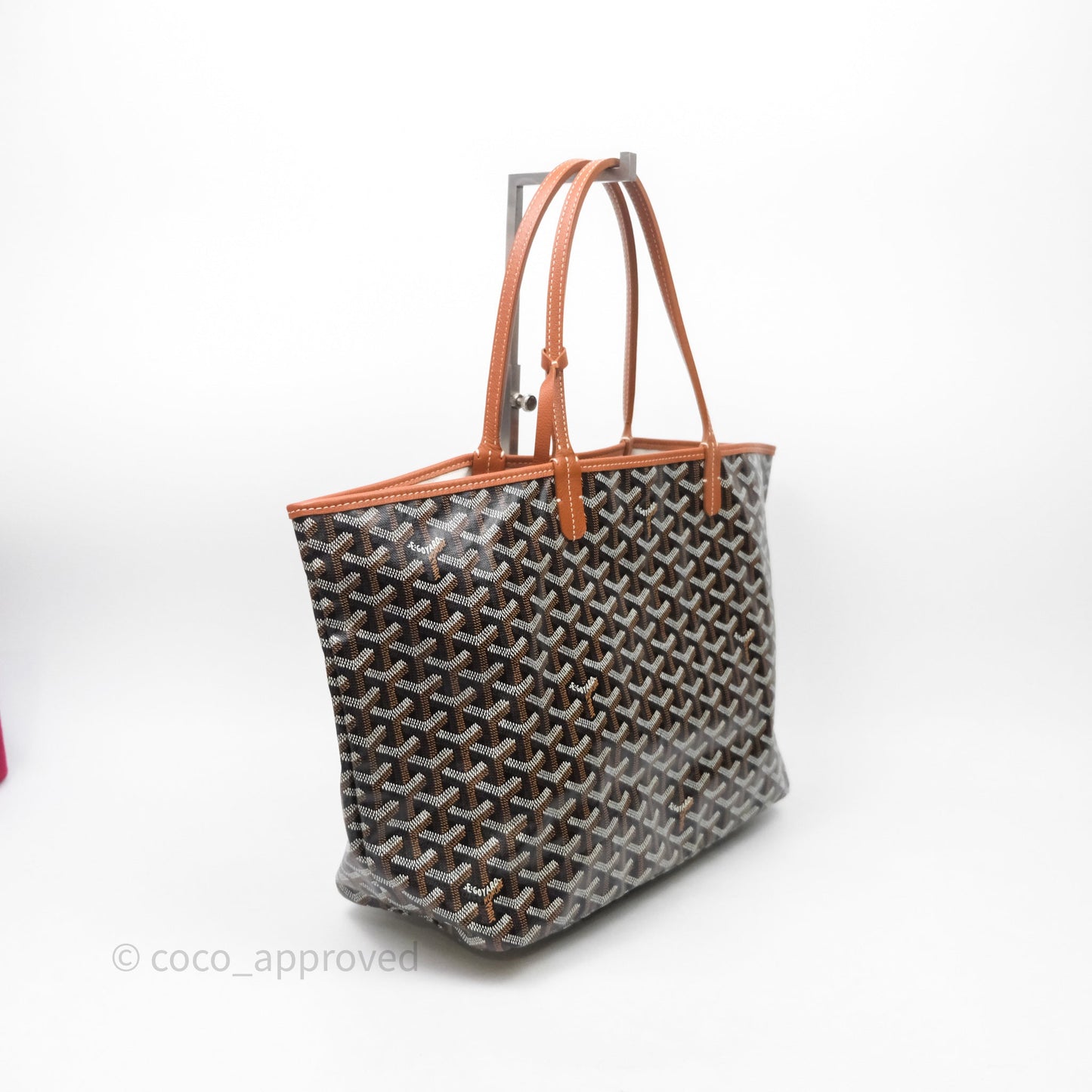 Goyard St Louis Tote PM Tan Black