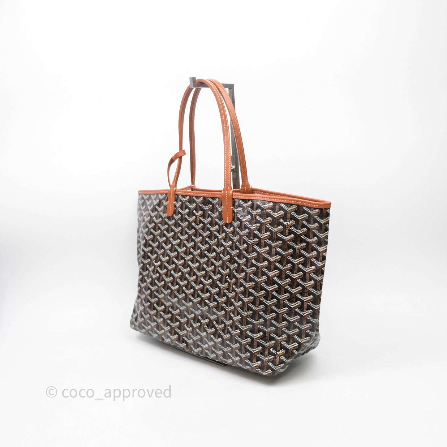 Goyard St Louis Tote PM Tan Black