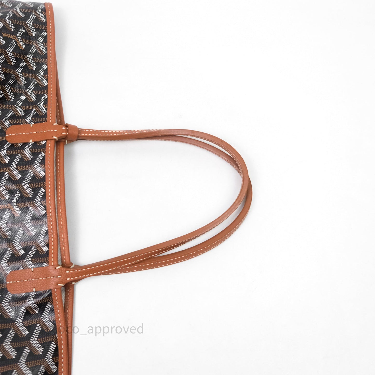 Goyard St Louis Tote PM Tan Black