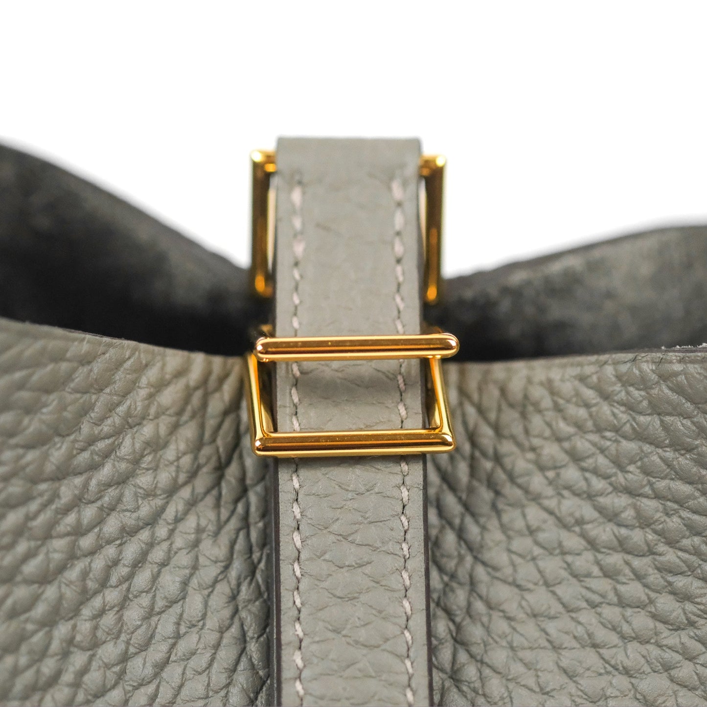 Hermès Picotin Lock 18 Gris Meyer 0L Taurillon Clemence Gold Hardware