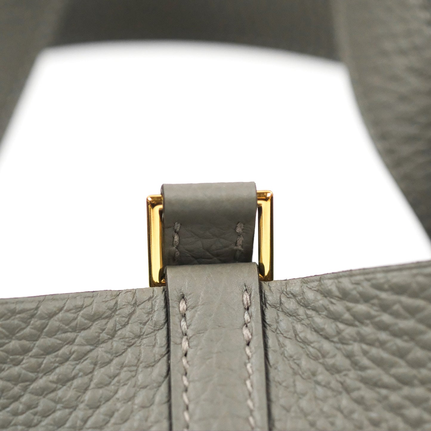 Hermès Picotin Lock 18 Gris Meyer 0L Taurillon Clemence Gold Hardware