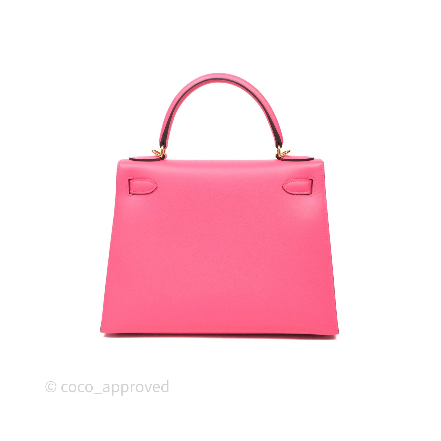 Hermès Kelly 28 Sellier Rose Lipstick U5 Epsom Gold Hardware