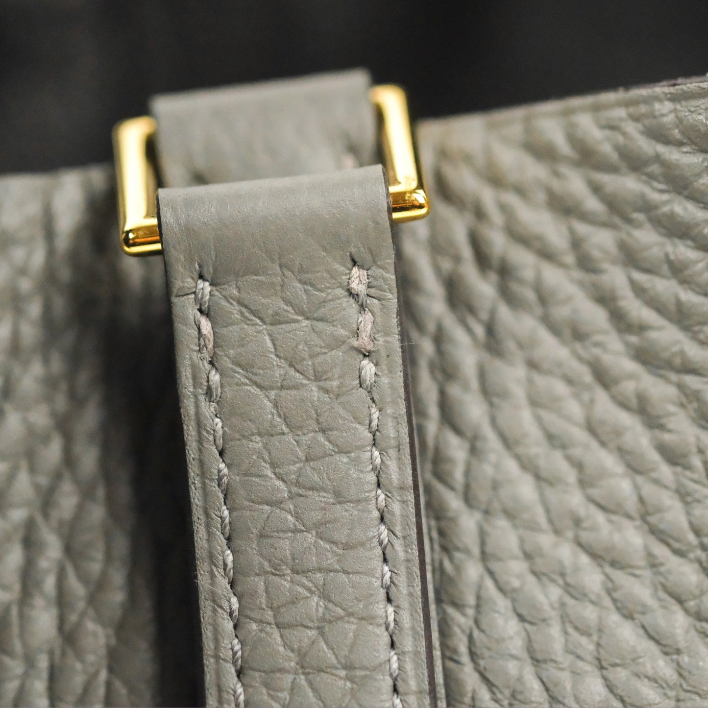 Hermès Picotin Lock 18 Gris Meyer 0L Taurillon Clemence Gold Hardware