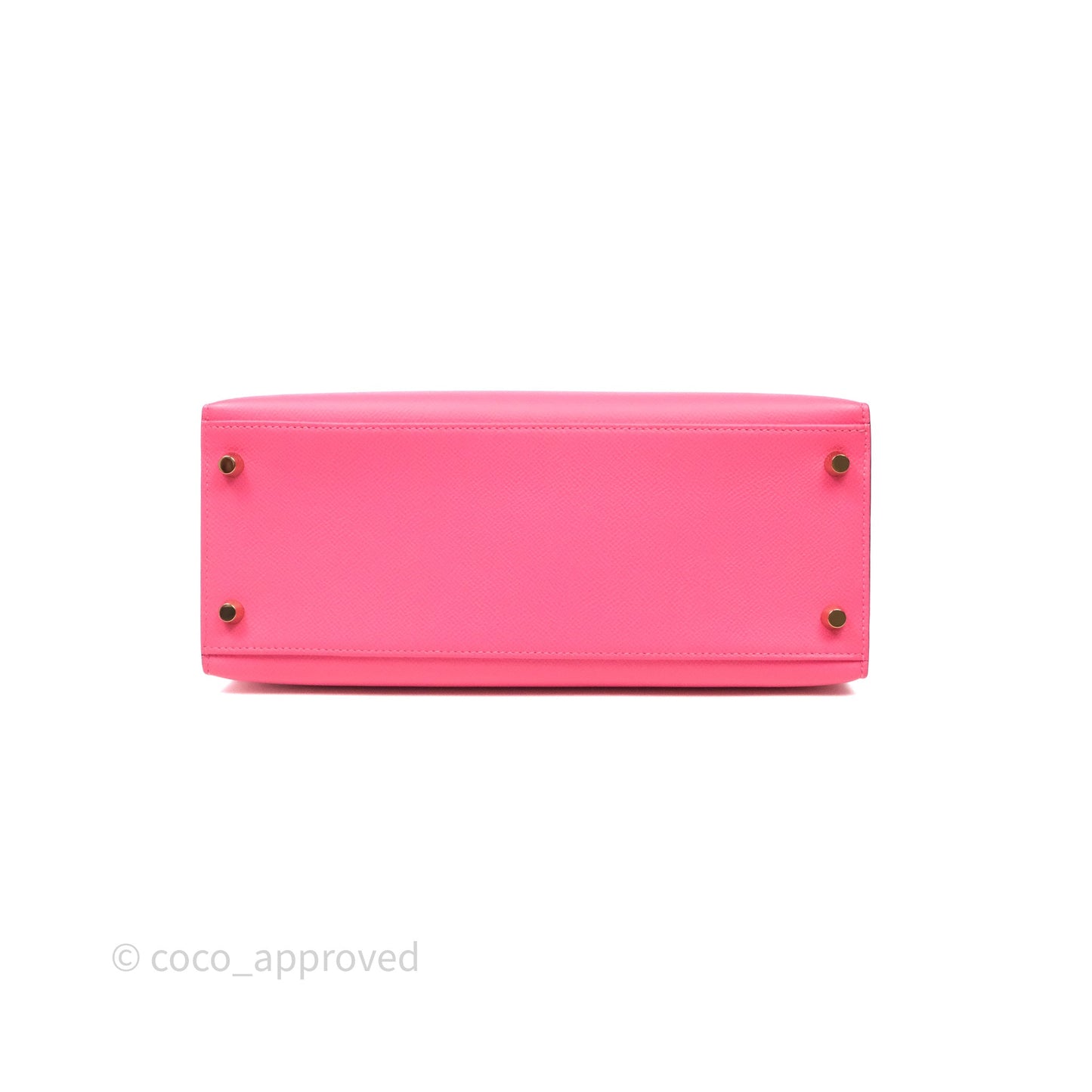 Hermès Kelly 28 Sellier Rose Lipstick U5 Epsom Gold Hardware