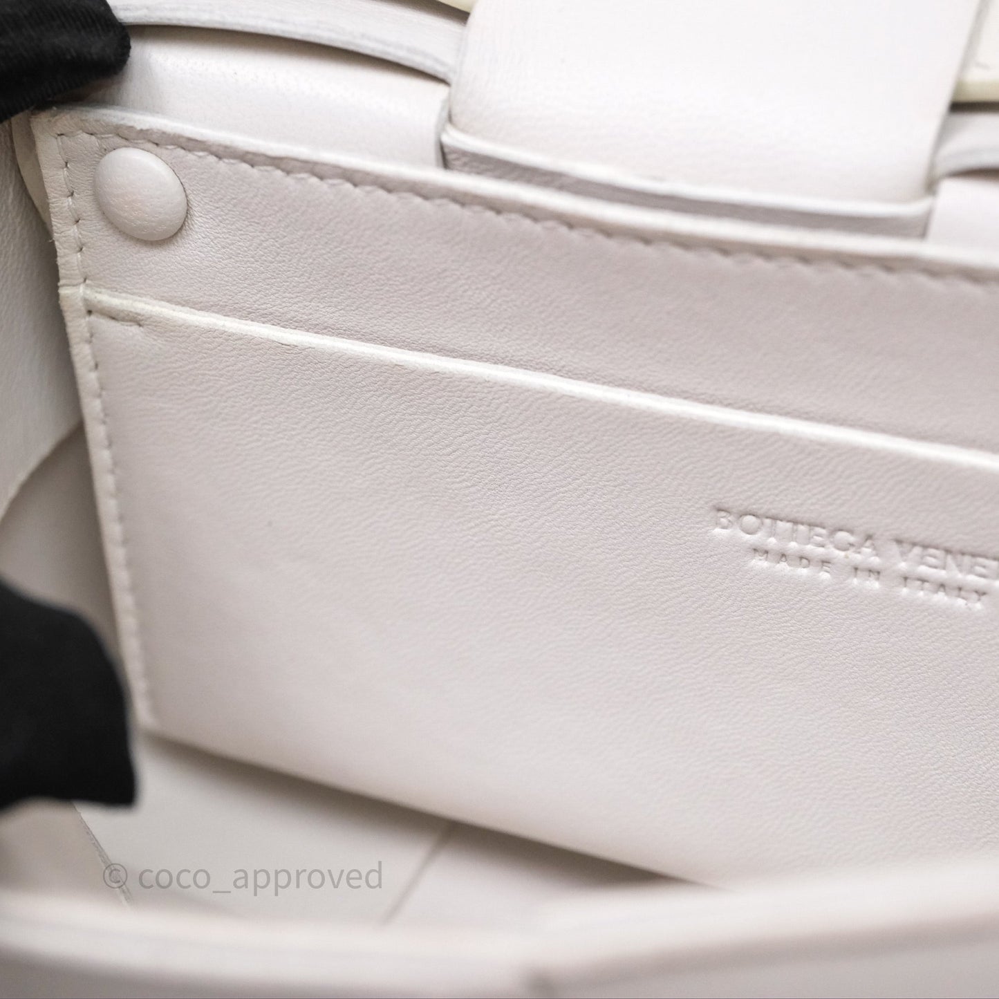 Bottega Veneta Cassette Belt Bag Intreccio White