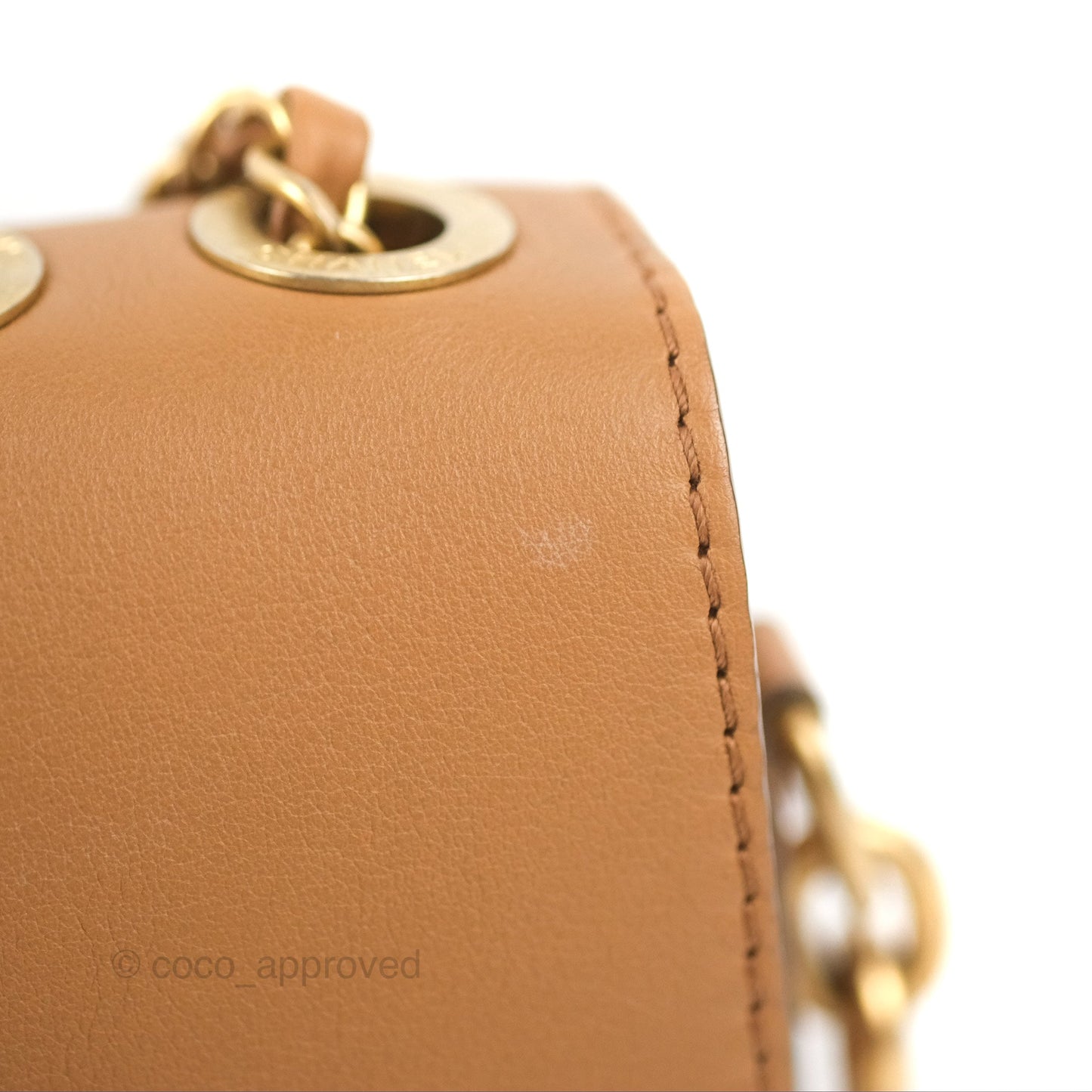 Chanel Flap Bag with Coin Purse Caramel Beige Calfskin Aged Gold Hardware 19K