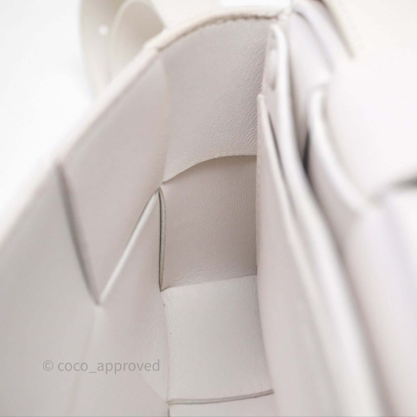 Bottega Veneta Cassette Belt Bag Intreccio White