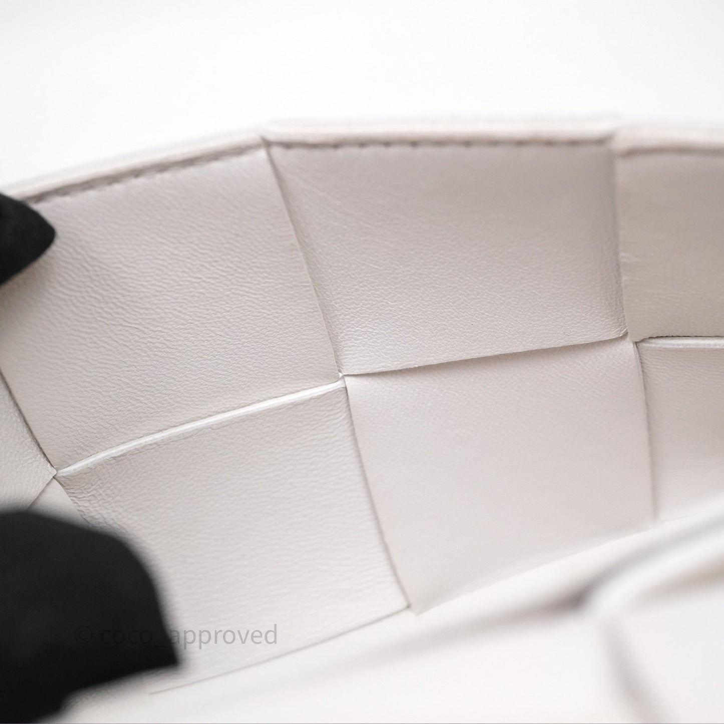 Bottega Veneta Cassette Belt Bag Intreccio White