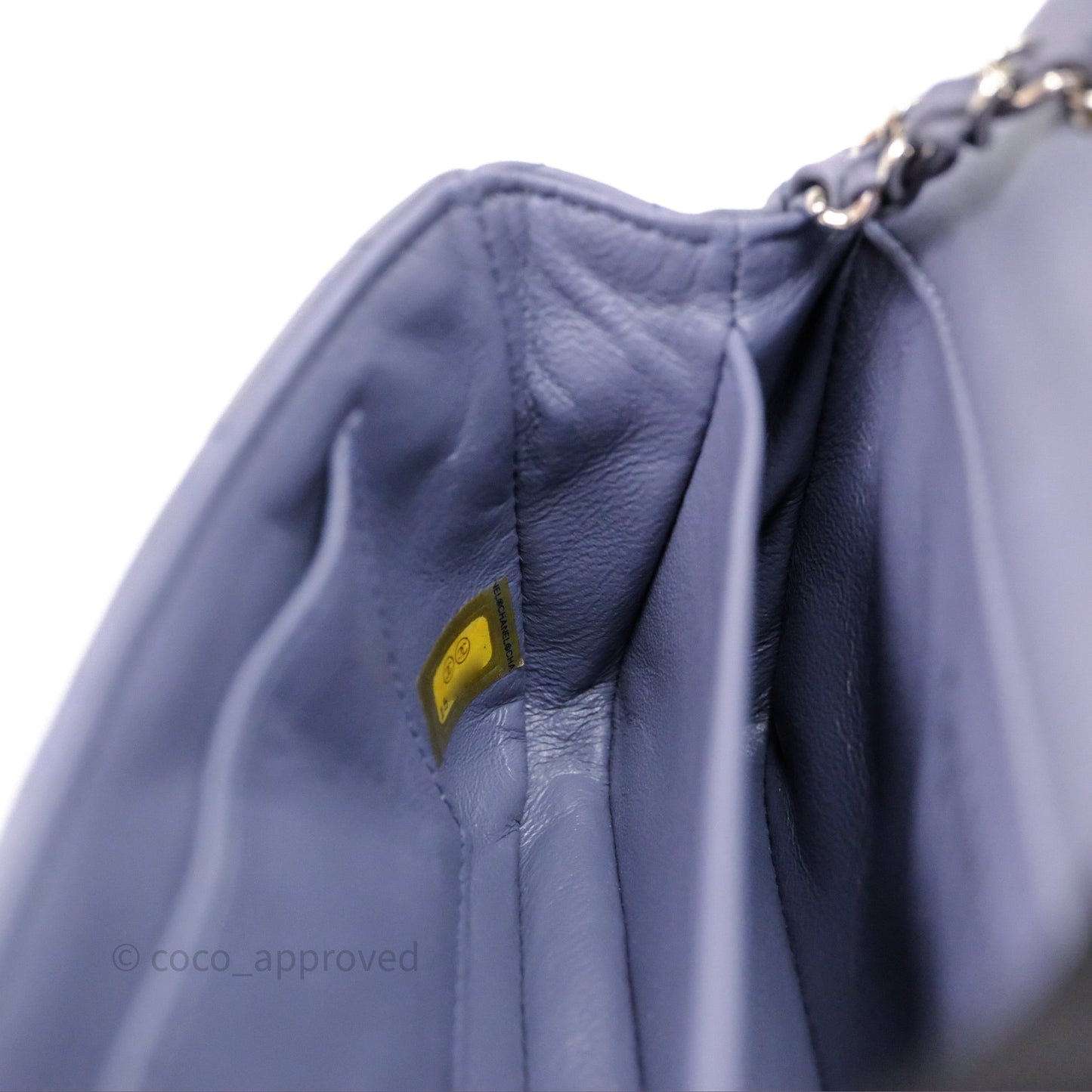 Chanel Quilted Extra Mini Rectangular Flap Purple Lambskin Silver Hardware