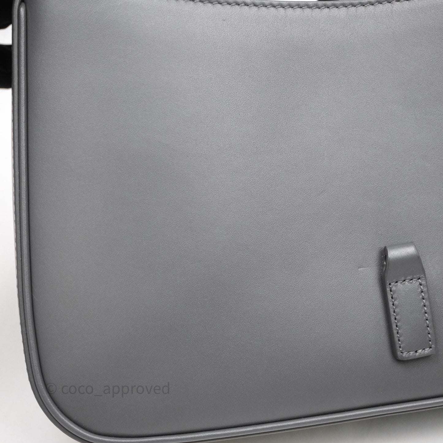 Saint Laurent ‘Le 5 a 7’ Hobo Bag Grey Smooth Calfskin