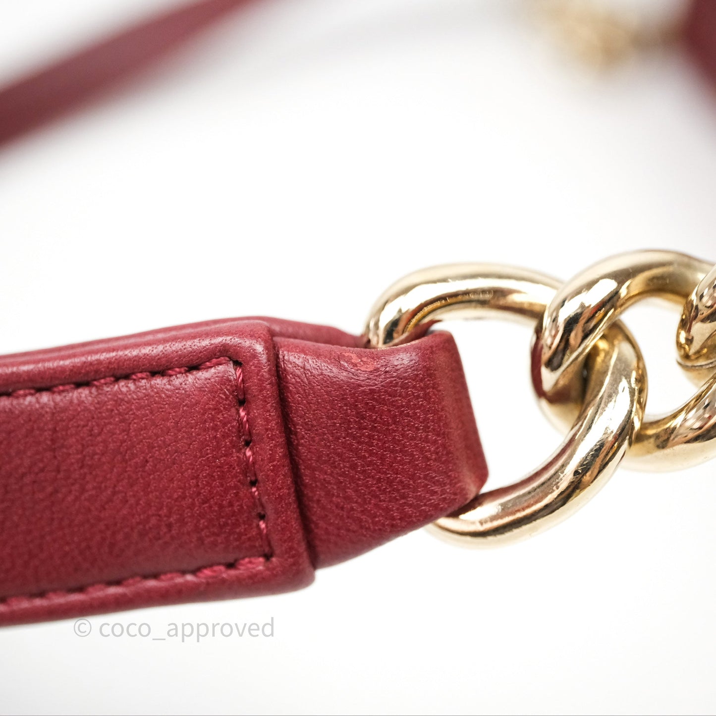 Chanel Quilted Medium Boy Dark Red Lambskin Gold Hardware