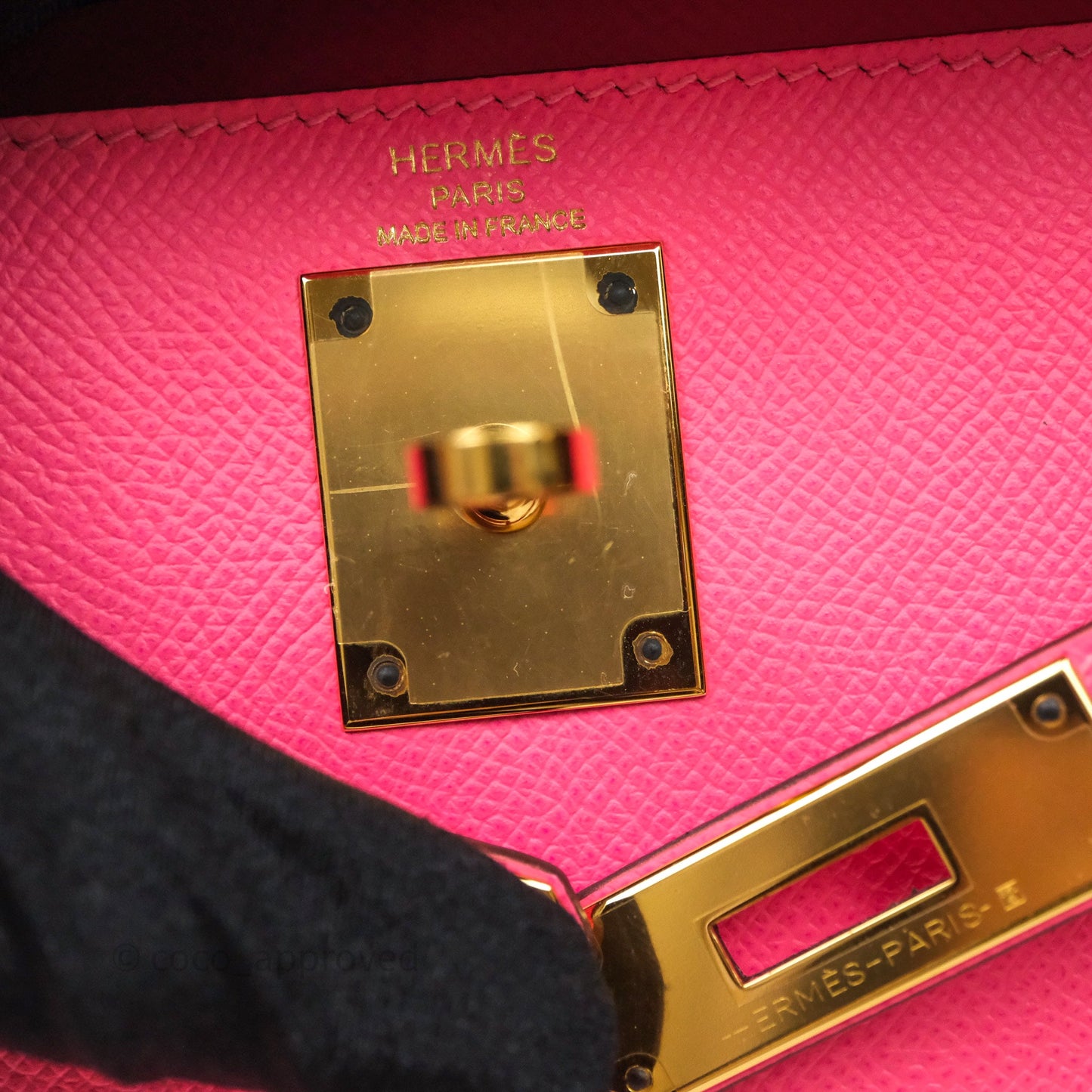 Hermès Kelly 28 Sellier Rose Lipstick U5 Epsom Gold Hardware