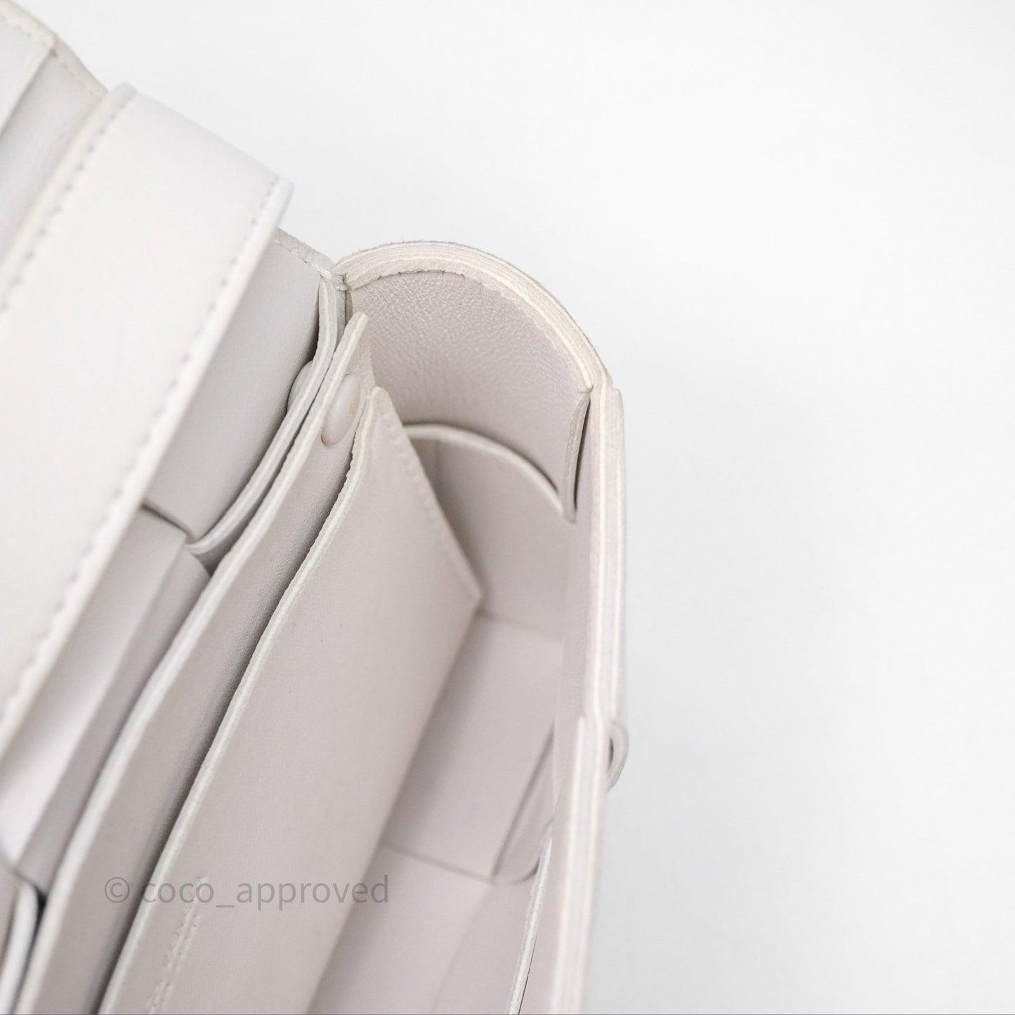 Bottega Veneta Cassette Belt Bag Intreccio White