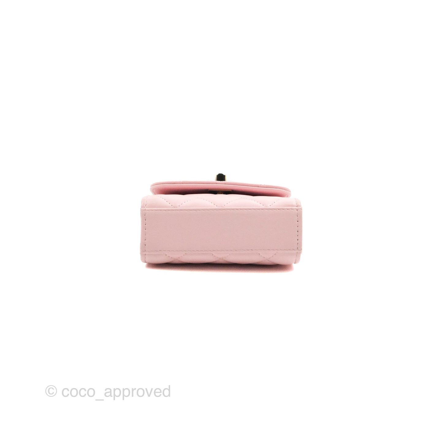 Chanel Mini Quilted Trendy CC Clutch With Chain Pink Lambskin Gold Hardware