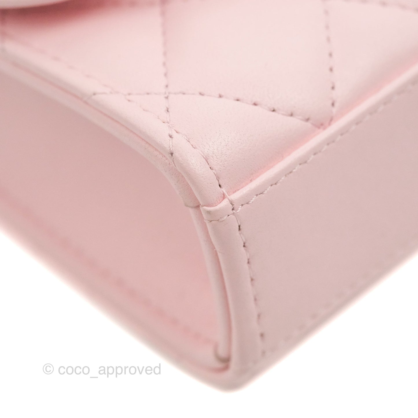 Chanel Mini Quilted Trendy CC Clutch With Chain Pink Lambskin Gold Hardware