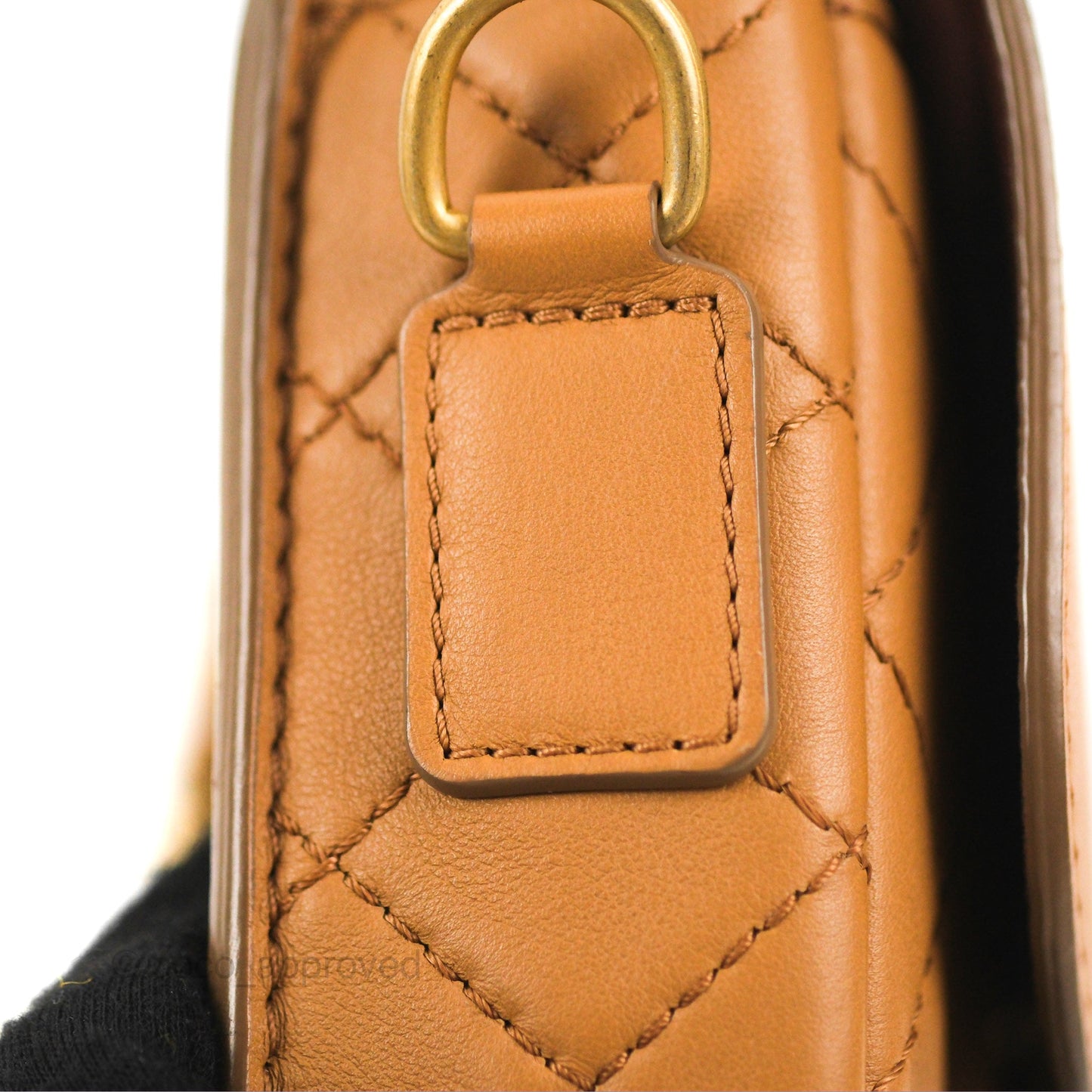 Chanel Flap Bag with Coin Purse Caramel Beige Calfskin Aged Gold Hardware 19K