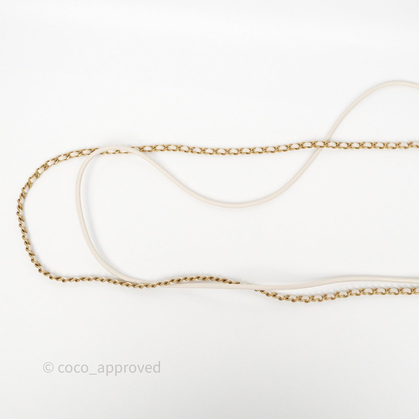 Chanel 22 Mini Bag Iridescent Light Pearly Calfskin Aged Gold Hardware