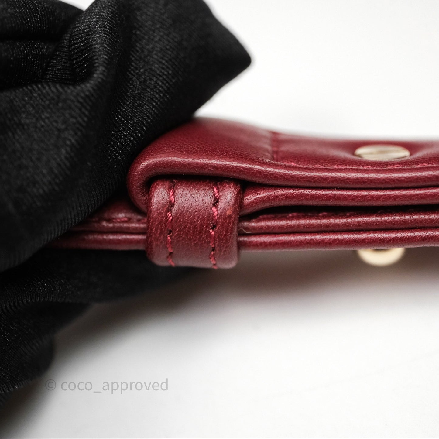 Chanel Quilted Medium Boy Dark Red Lambskin Gold Hardware