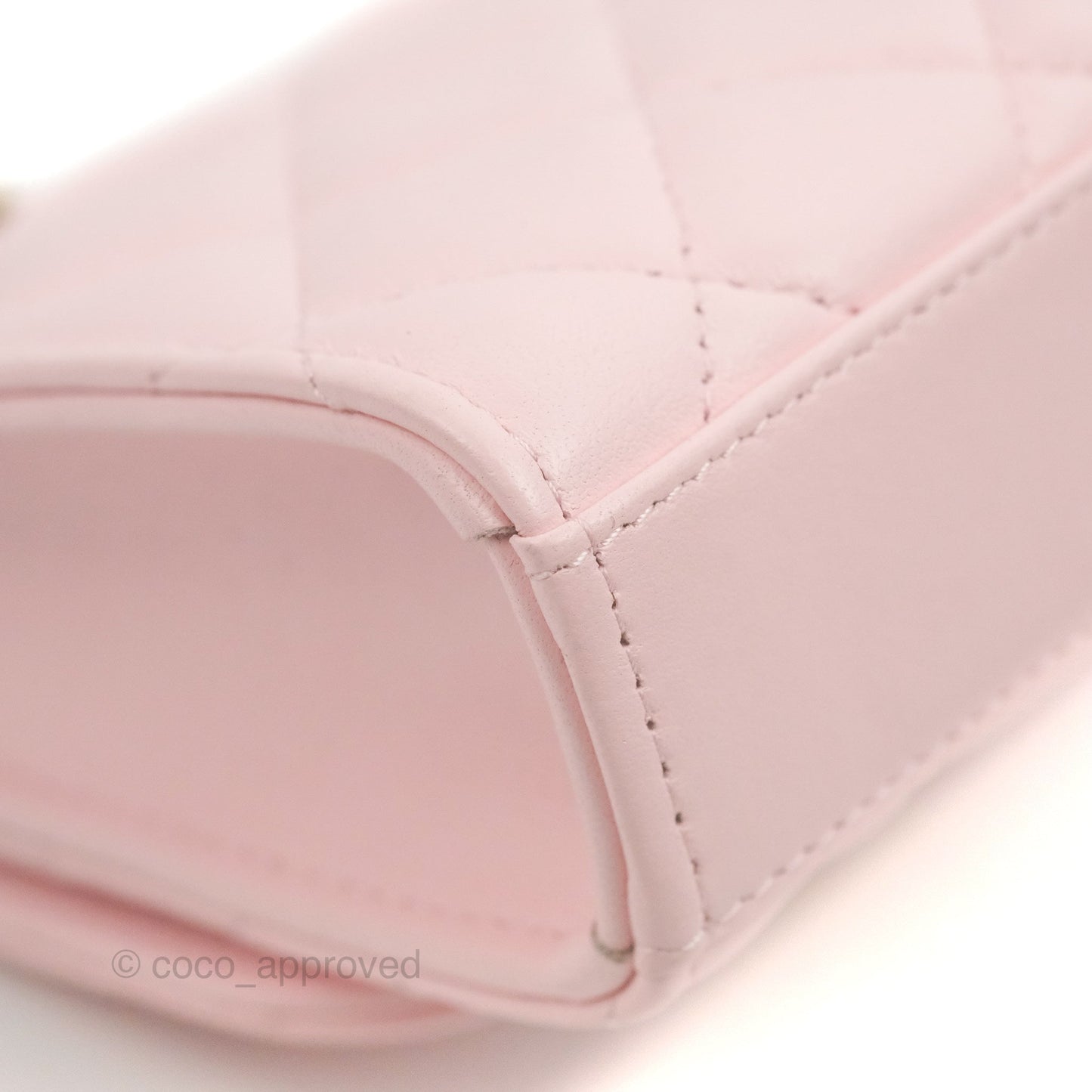 Chanel Mini Quilted Trendy CC Clutch With Chain Pink Lambskin Gold Hardware