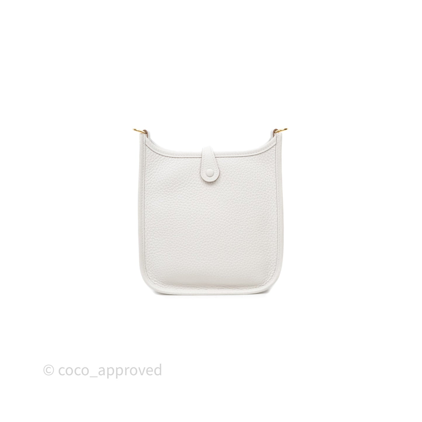 Hermès Mini Evelyne 16 Gris Pale M4 Clemence Gold Hardware