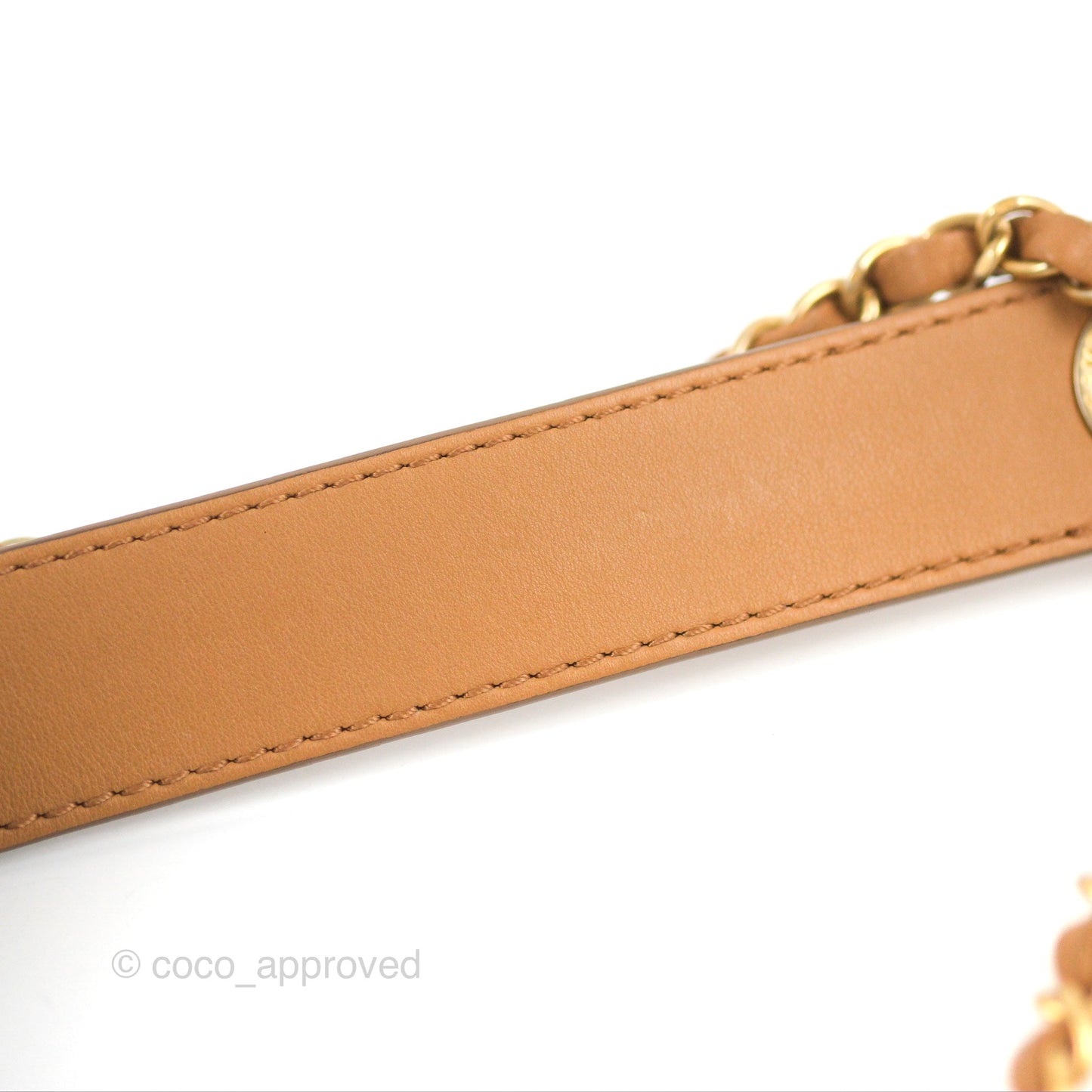 Chanel Flap Bag with Coin Purse Caramel Beige Calfskin Aged Gold Hardware 19K