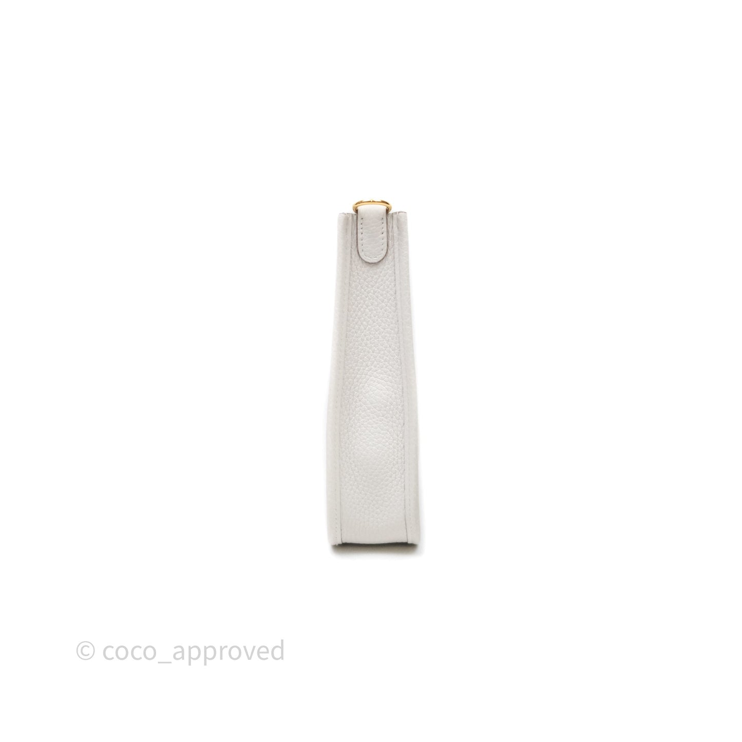 Hermès Mini Evelyne 16 Gris Pale M4 Clemence Gold Hardware