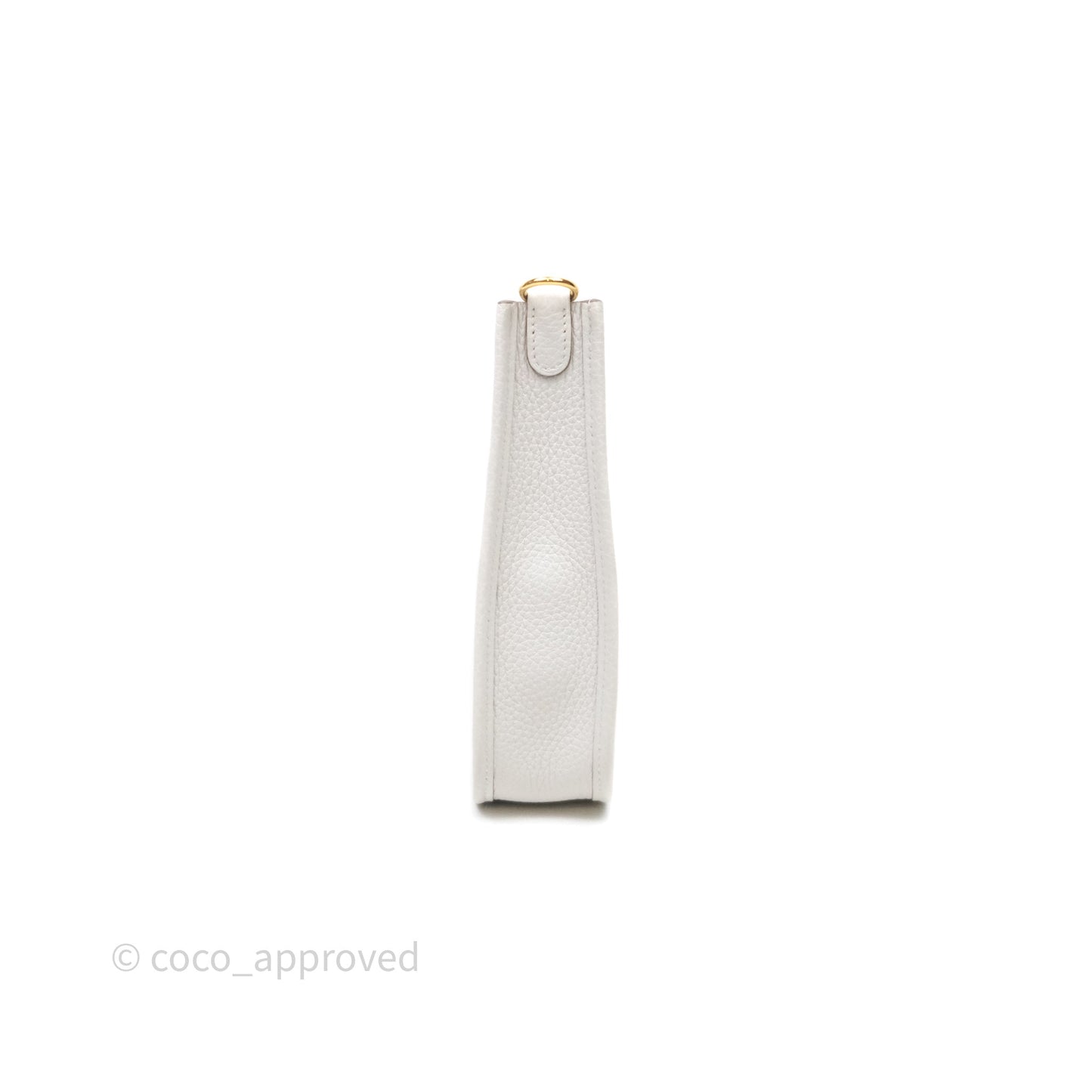 Hermès Mini Evelyne 16 Gris Pale M4 Clemence Gold Hardware