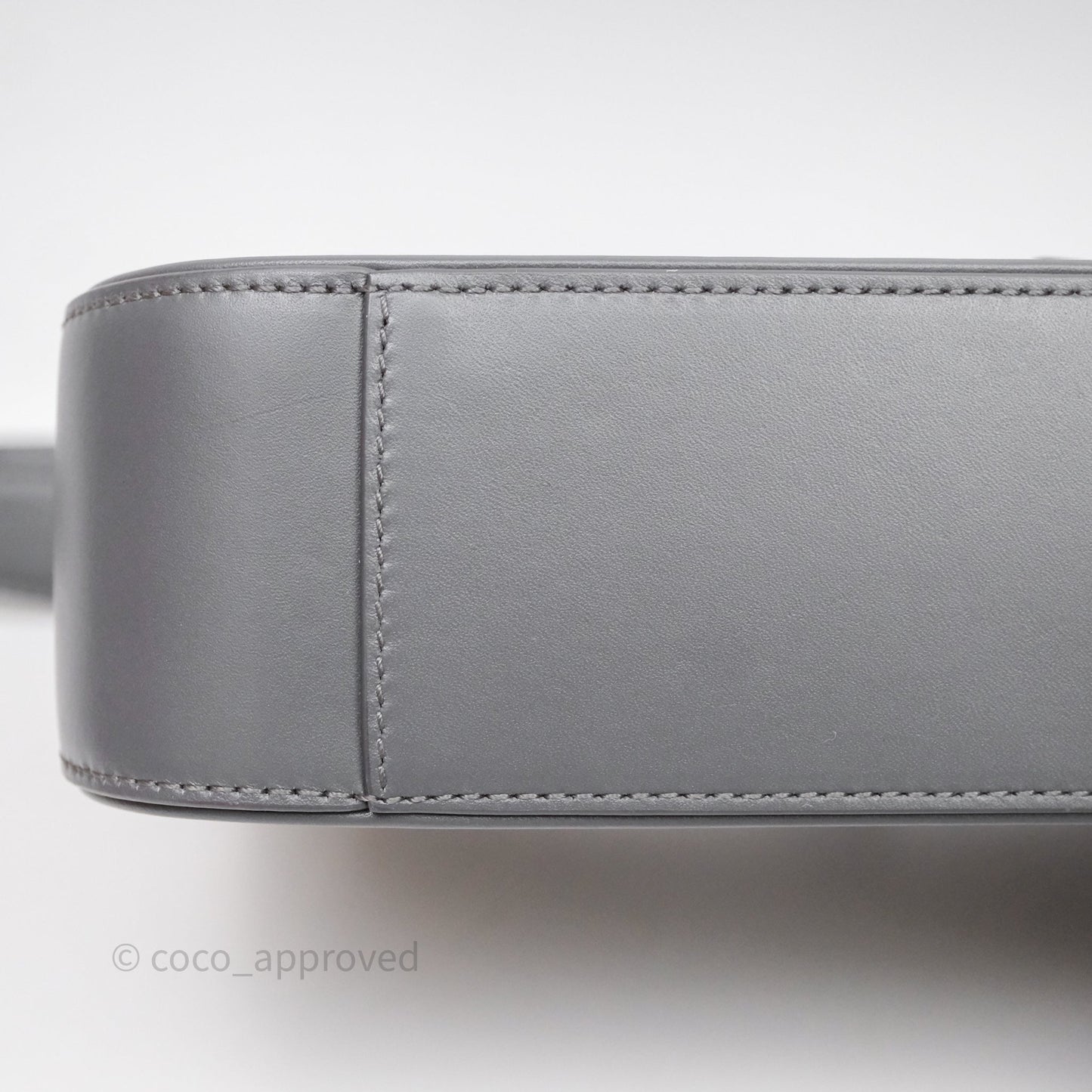 Saint Laurent ‘Le 5 a 7’ Hobo Bag Grey Smooth Calfskin