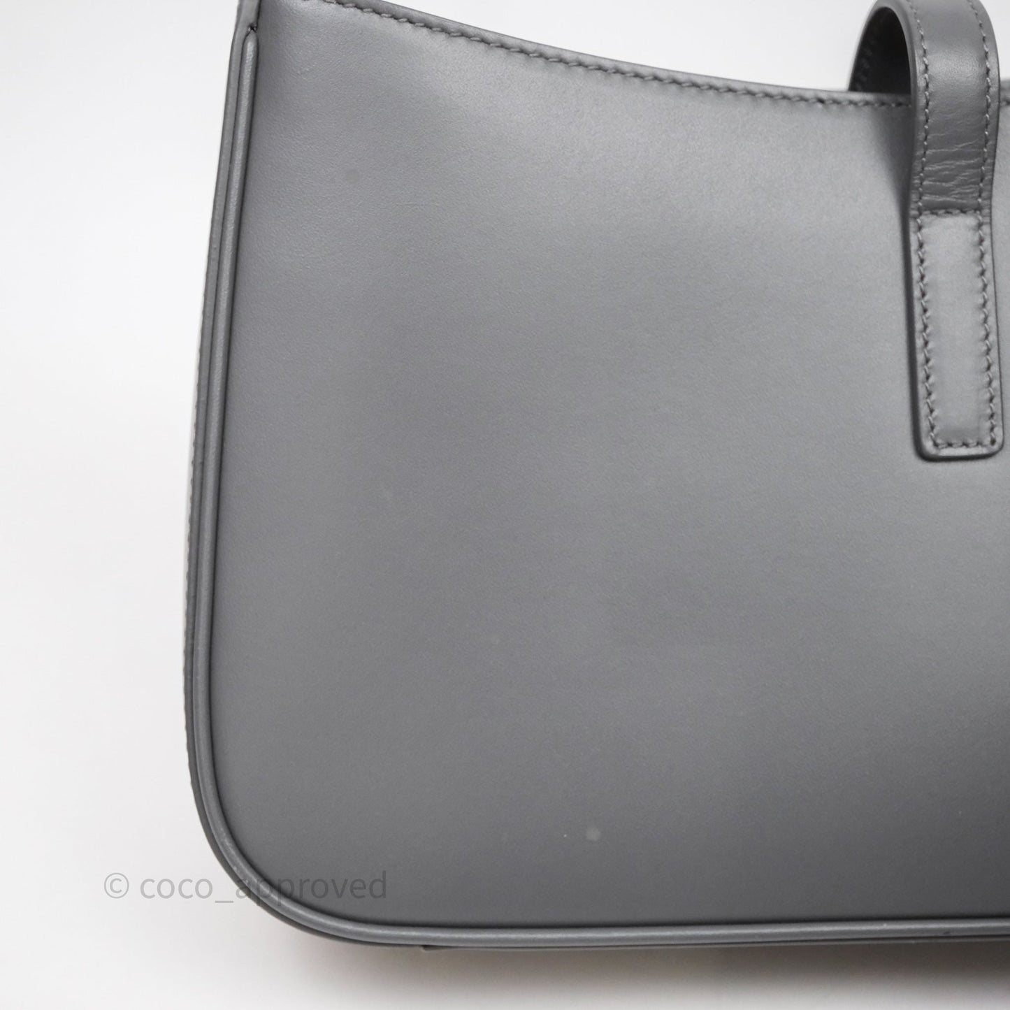 Saint Laurent ‘Le 5 a 7’ Hobo Bag Grey Smooth Calfskin