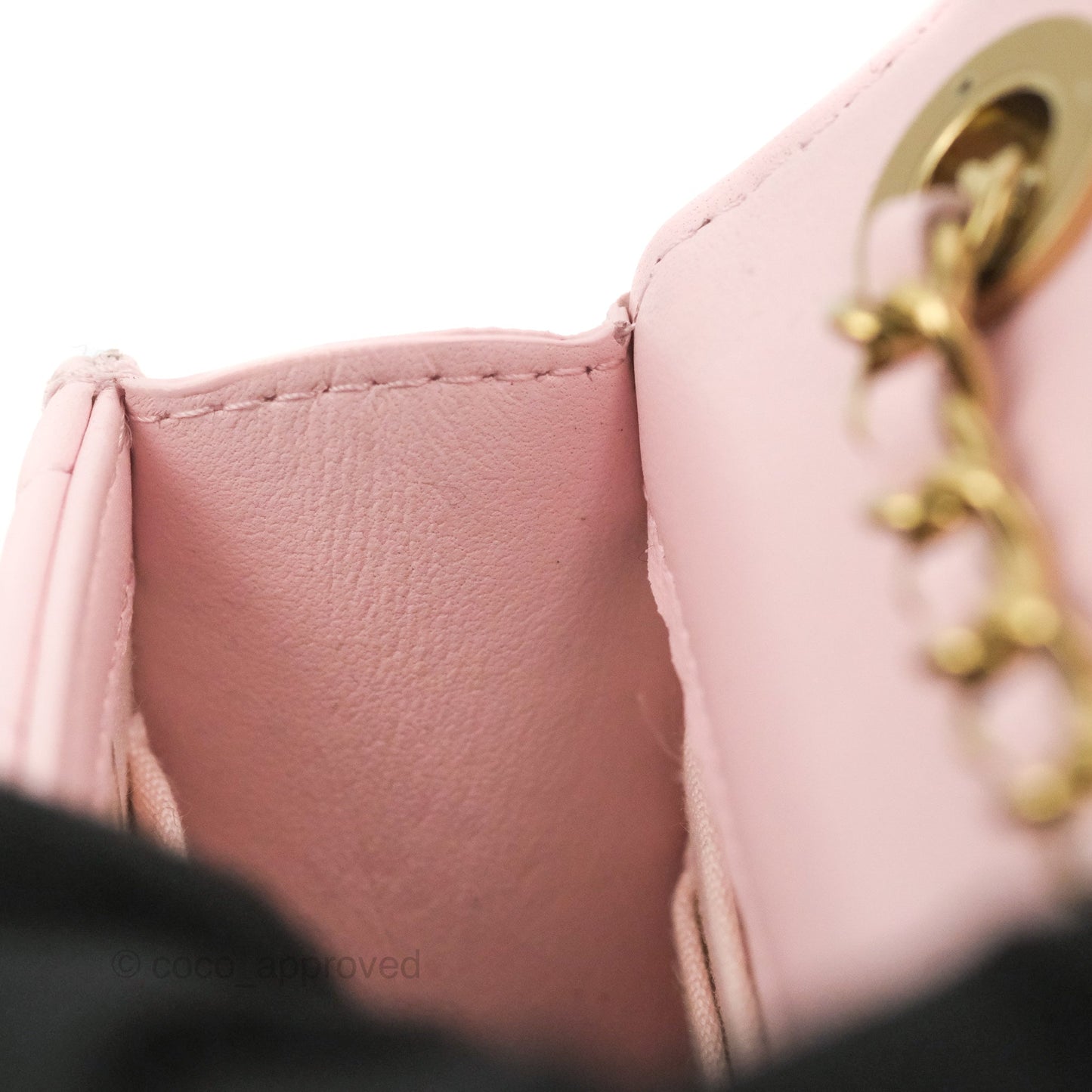 Chanel Mini Quilted Trendy CC Clutch With Chain Pink Lambskin Gold Hardware