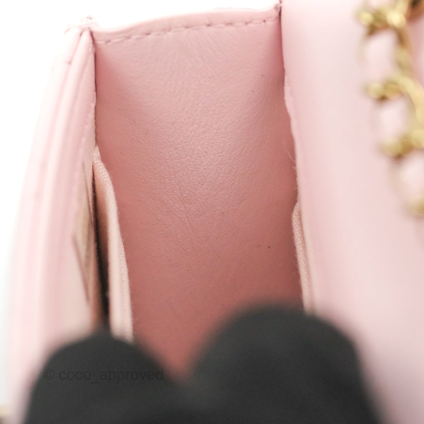 Chanel Mini Quilted Trendy CC Clutch With Chain Pink Lambskin Gold Hardware