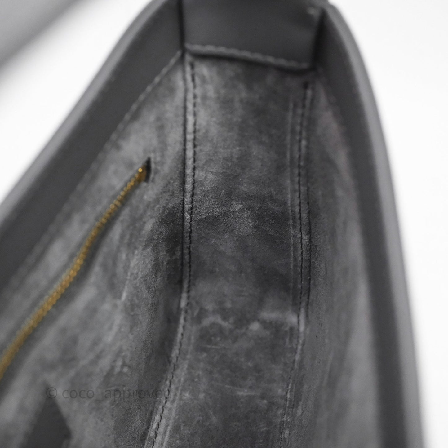 Saint Laurent ‘Le 5 a 7’ Hobo Bag Grey Smooth Calfskin