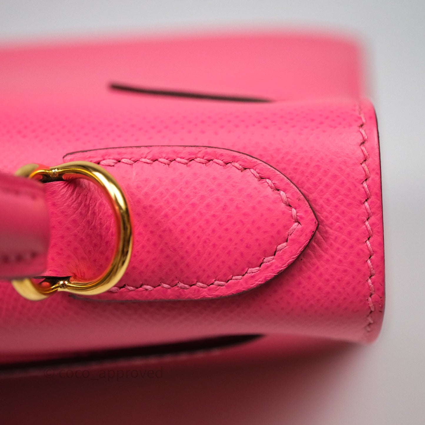 Hermès Kelly 28 Sellier Rose Lipstick U5 Epsom Gold Hardware