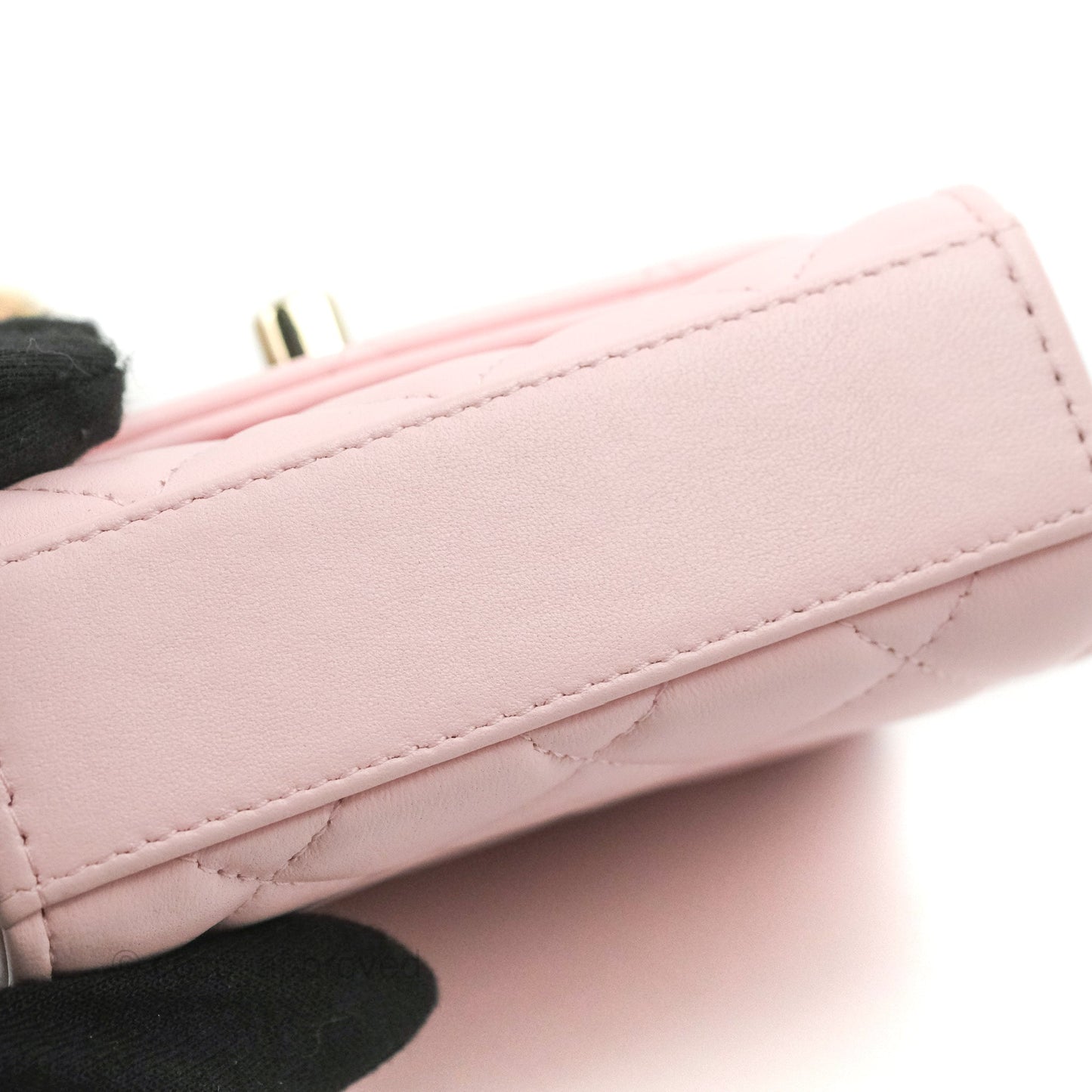 Chanel Mini Quilted Trendy CC Clutch With Chain Pink Lambskin Gold Hardware