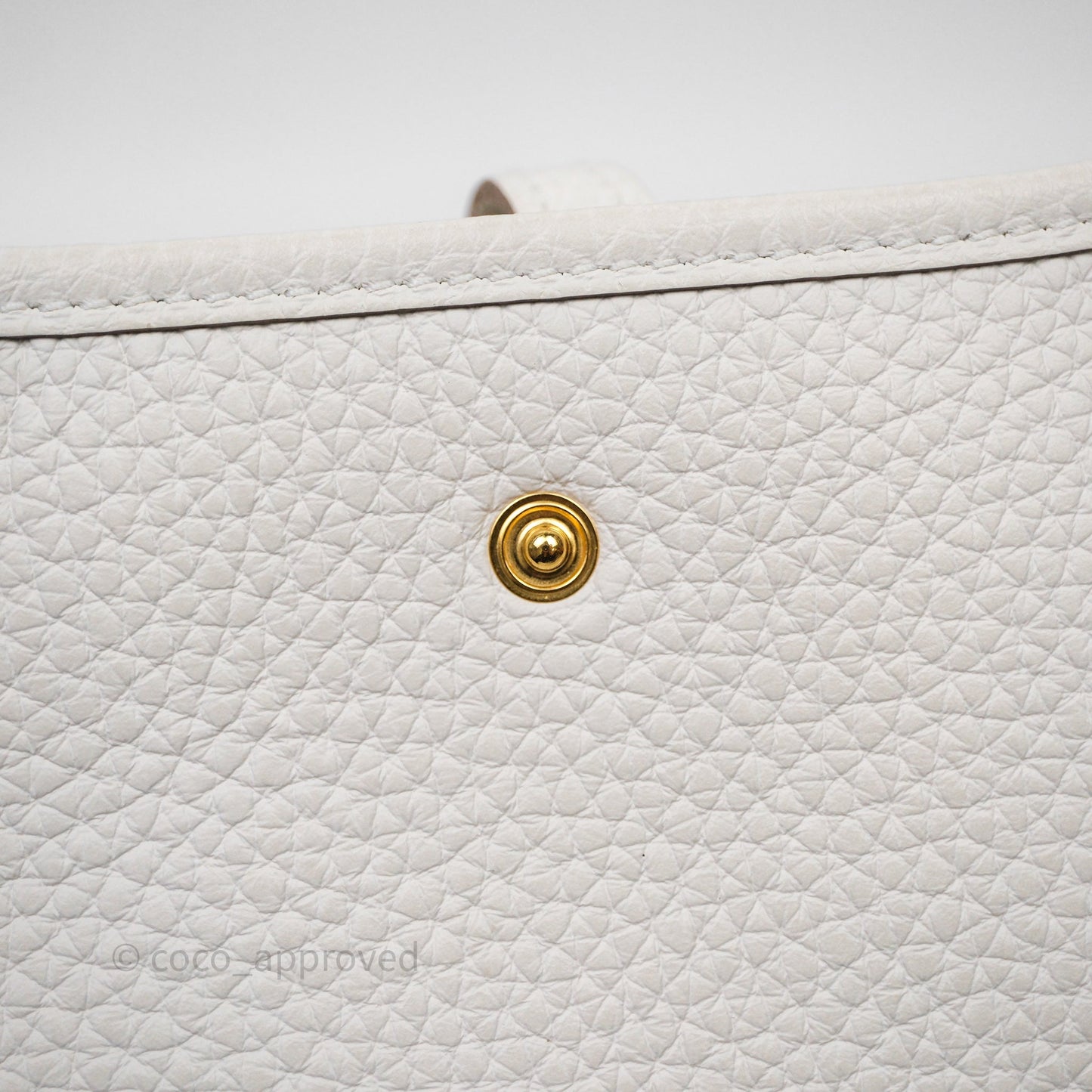 Hermès Mini Evelyne 16 Gris Pale M4 Clemence Gold Hardware
