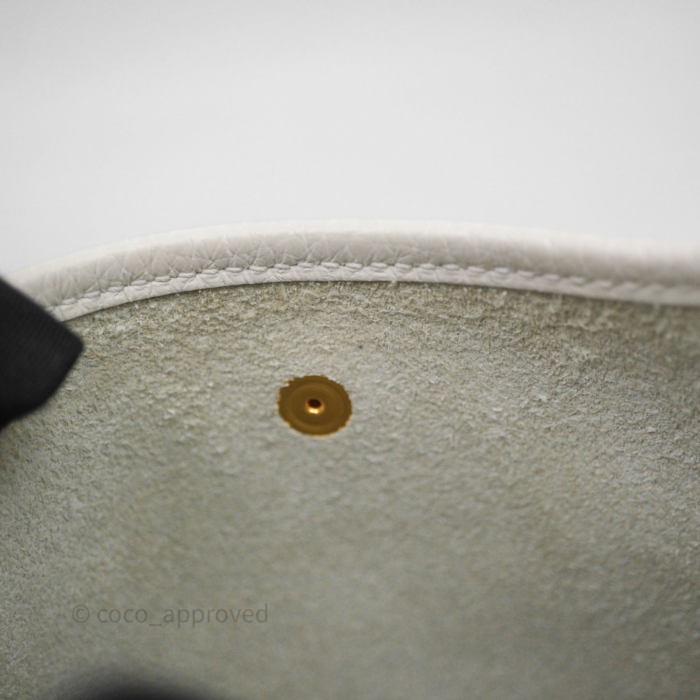 Hermès Mini Evelyne 16 Gris Pale M4 Clemence Gold Hardware
