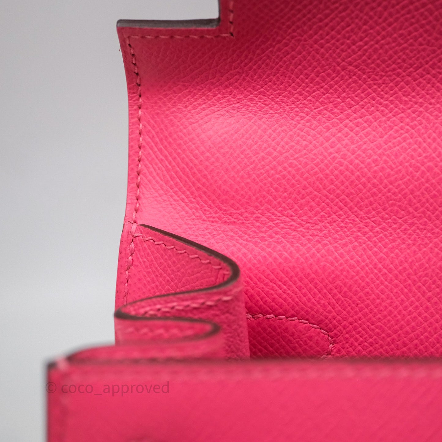 Hermès Kelly 28 Sellier Rose Lipstick U5 Epsom Gold Hardware