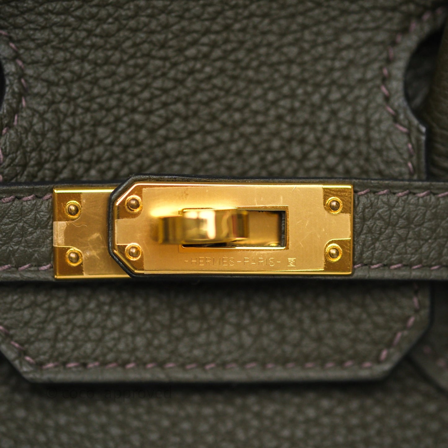 Hermès Birkin 25 Vert de Gris C6 Togo Gold Hardware