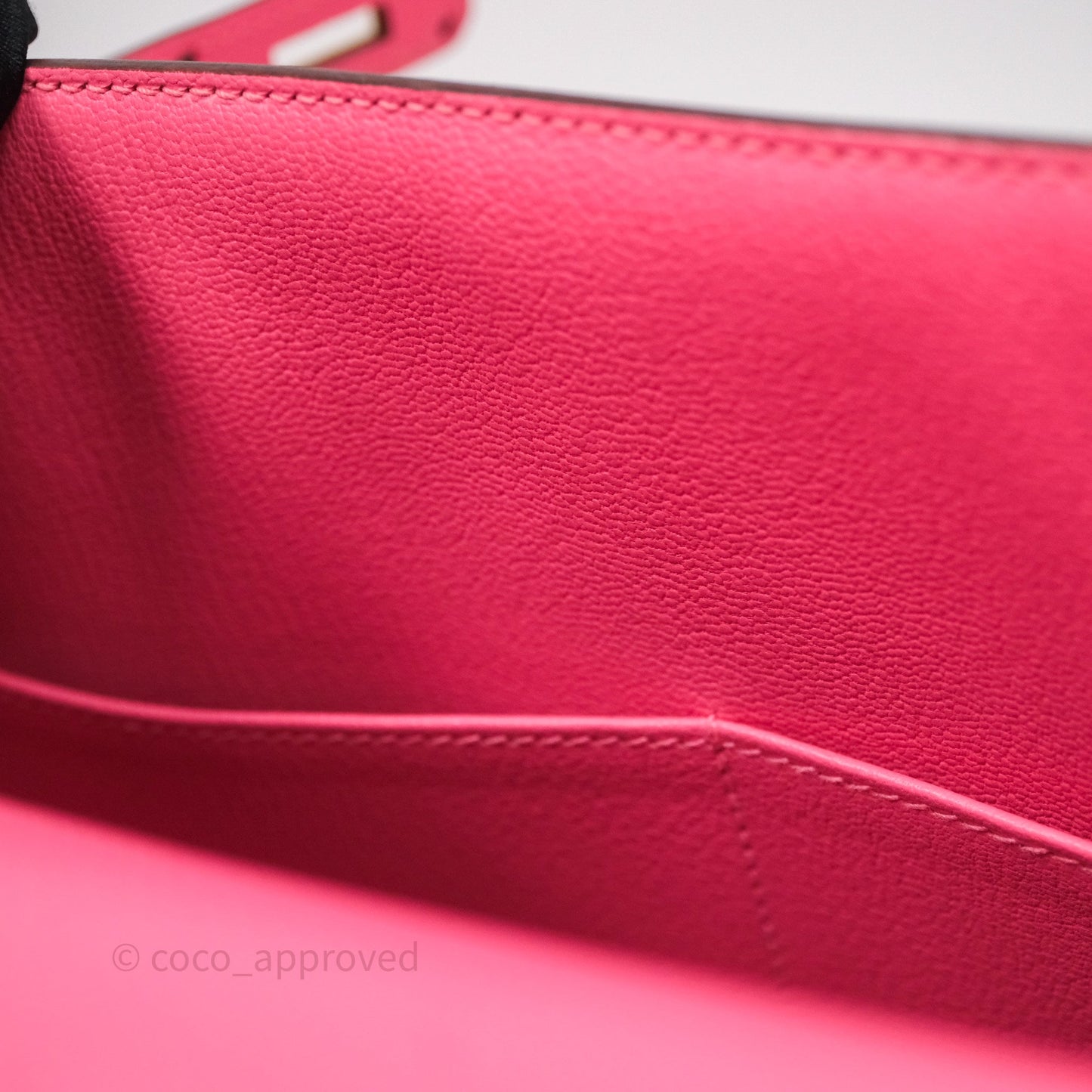 Hermès Kelly 28 Sellier Rose Lipstick U5 Epsom Gold Hardware