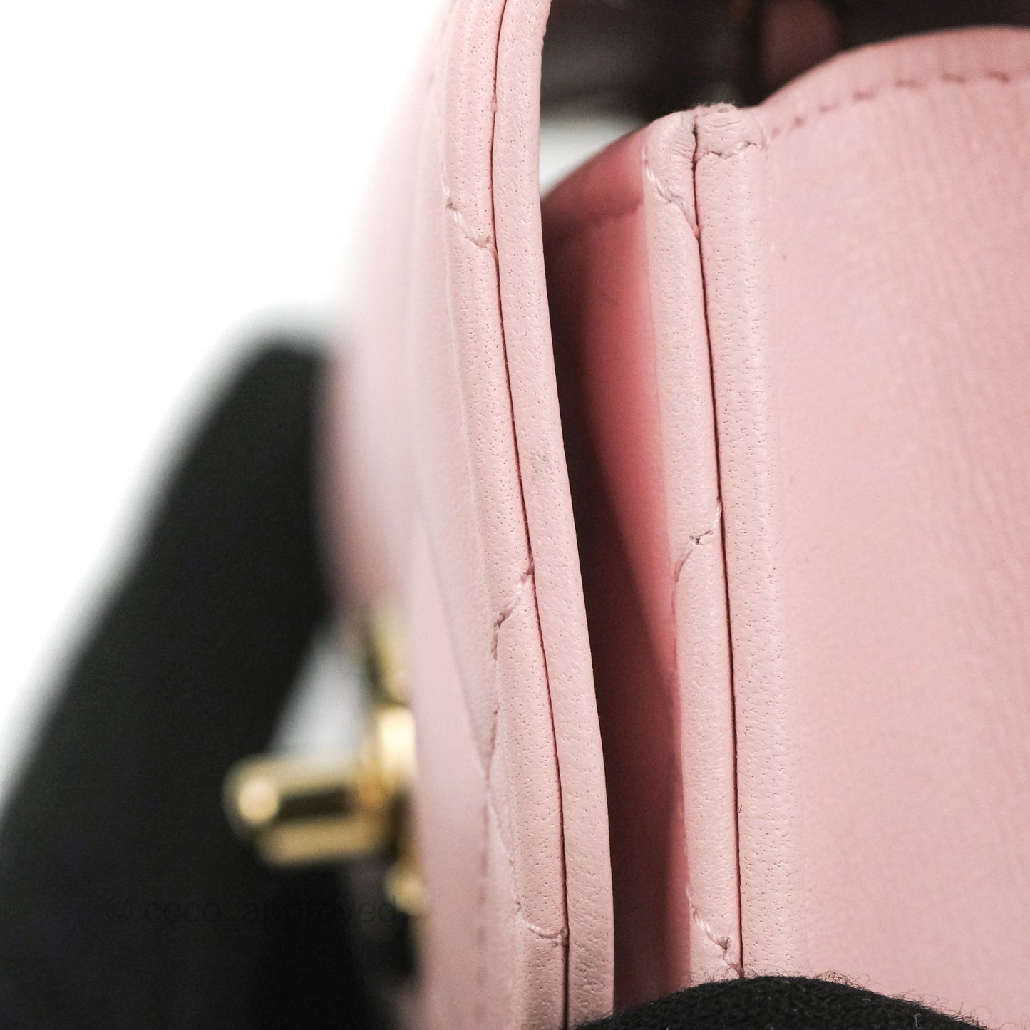 Chanel Mini Quilted Trendy CC Clutch With Chain Pink Lambskin Gold Hardware