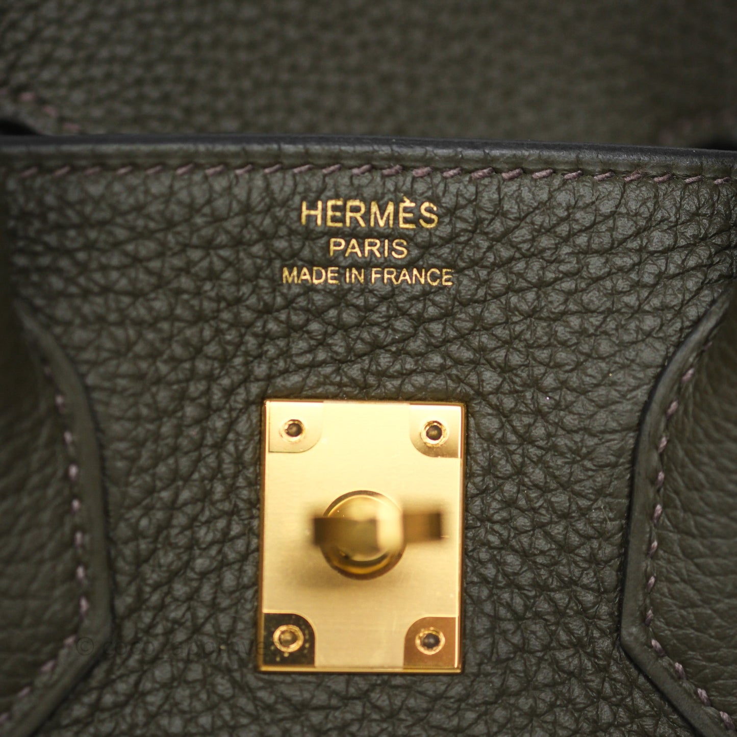 Hermès Birkin 25 Vert de Gris C6 Togo Gold Hardware