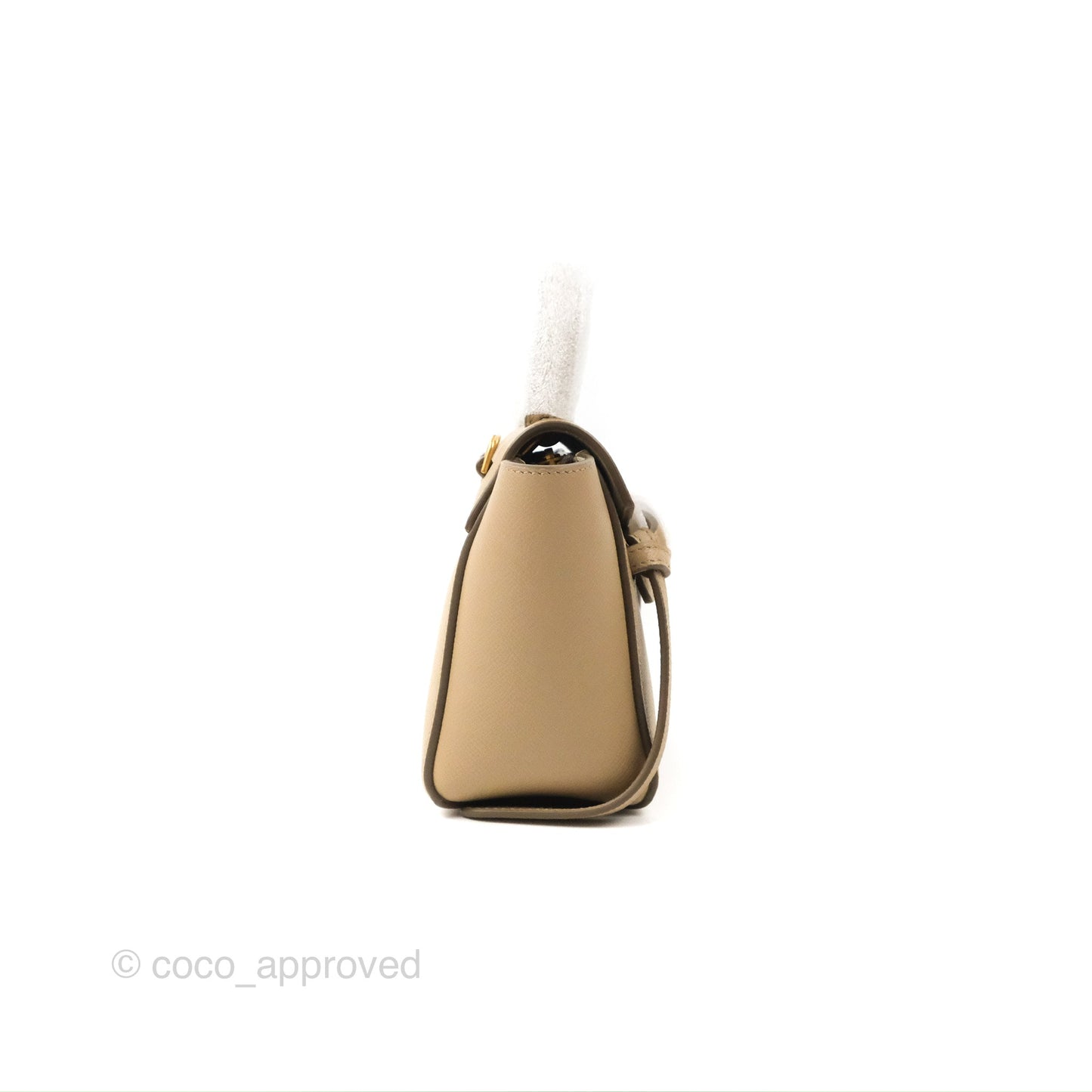 Celine Pico Belt Bag Light Taupe Grained Calfskin Gold Hardware