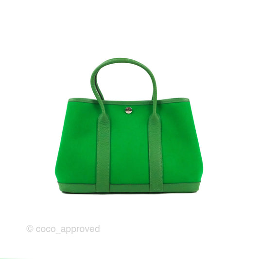 Hermes Garden Party 30 Bamboo Negonda Canvas