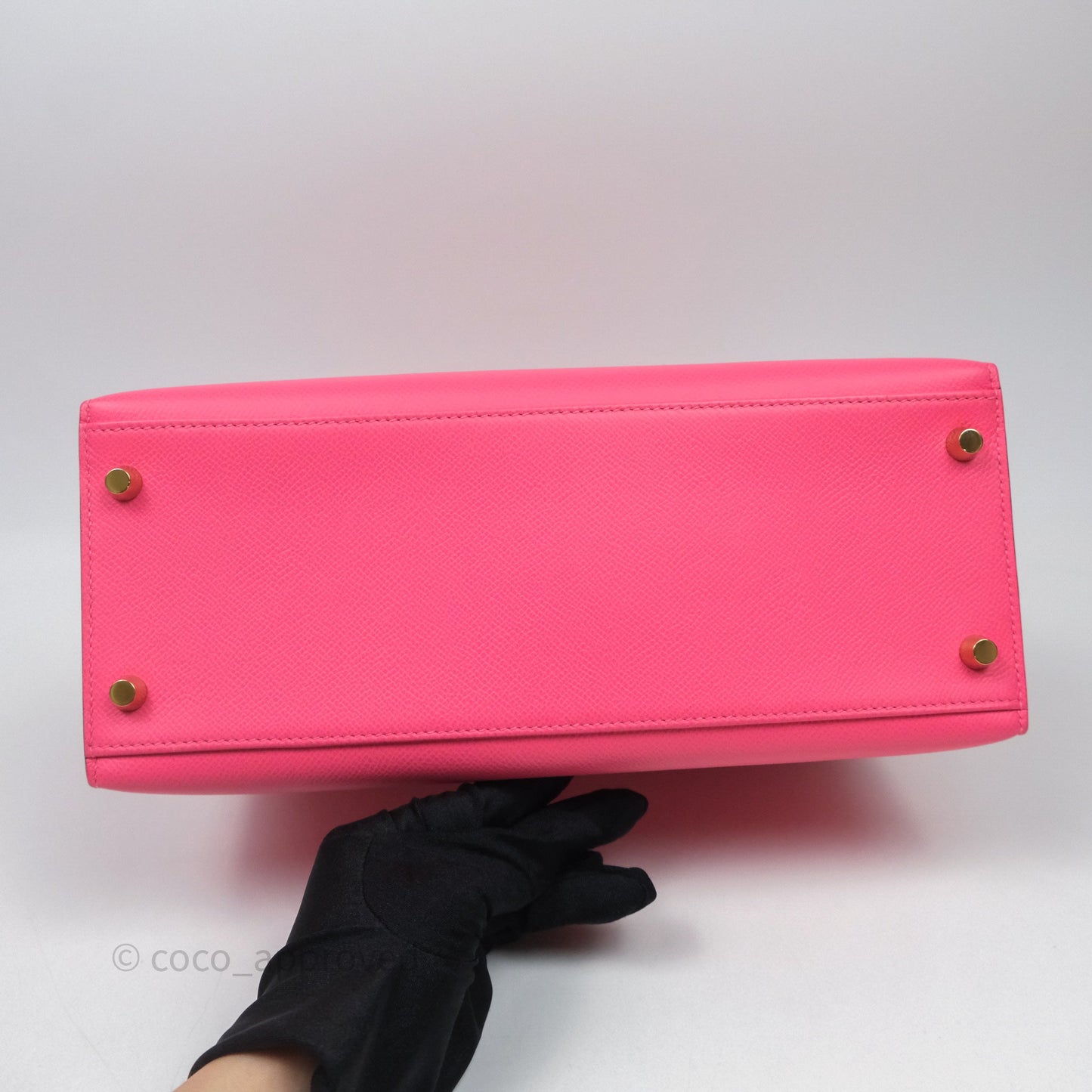 Hermès Kelly 28 Sellier Rose Lipstick U5 Epsom Gold Hardware